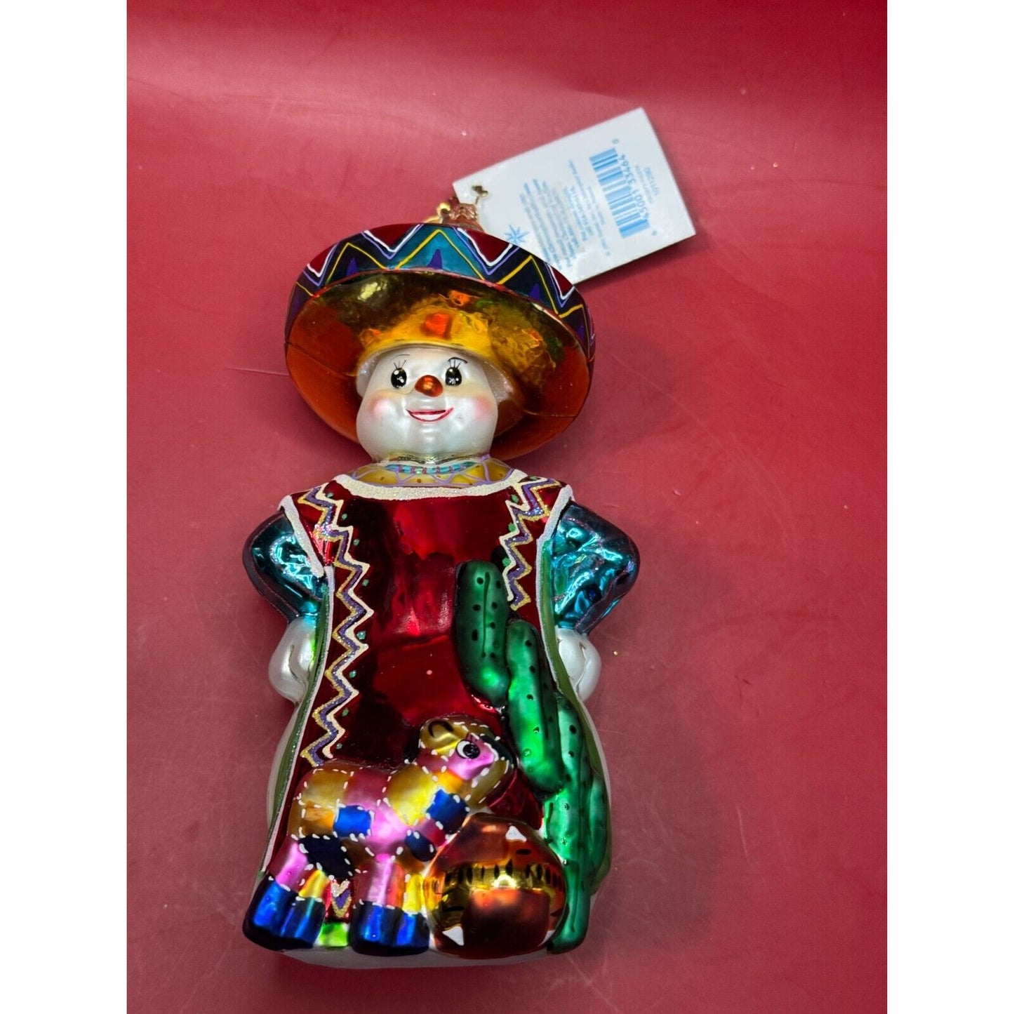 Christopher Radko Frosty Fiesta Blown Glass Snowmen Around The World Ornament