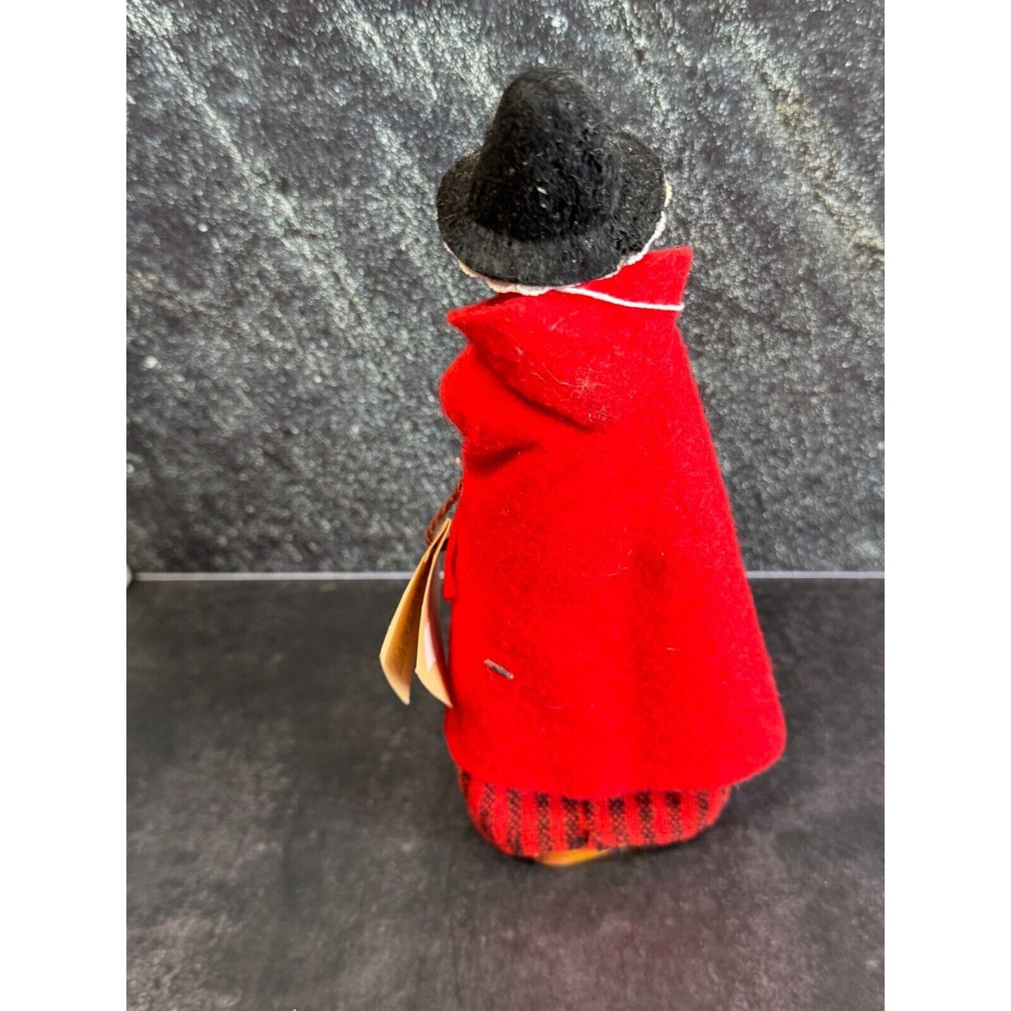 Vintage Fishguard Lady Wales Wooden Doll with Original Tag
