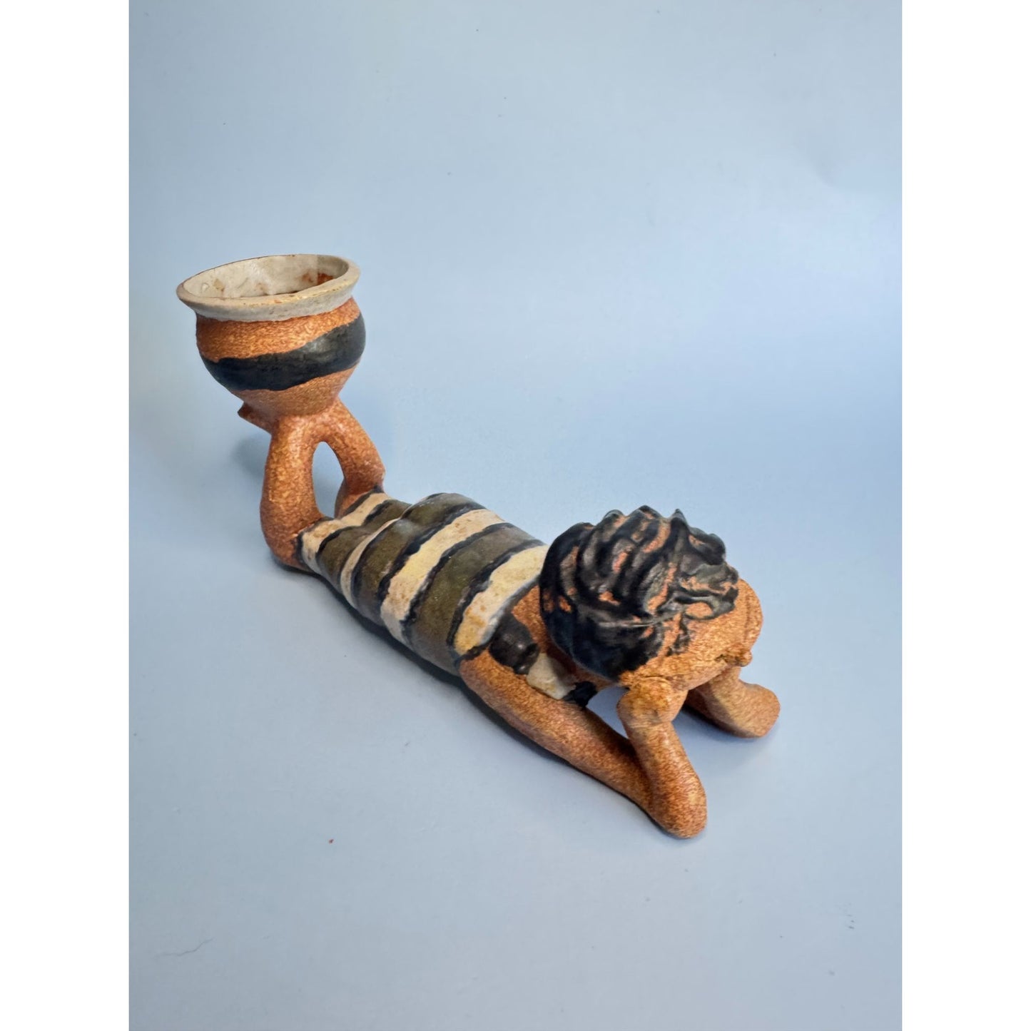 Metlox Poppet Barney The Surfer By Poppytrail Stoneware Figurine 9" Handcrafted Vintage Decor