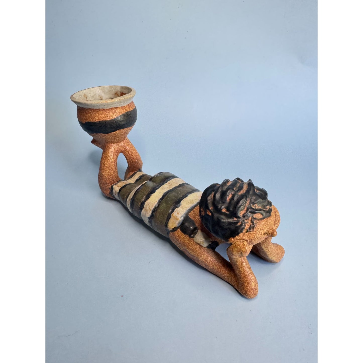 Metlox Poppet Barney The Surfer By Poppytrail Stoneware Figurine 9" Handcrafted Vintage Decor