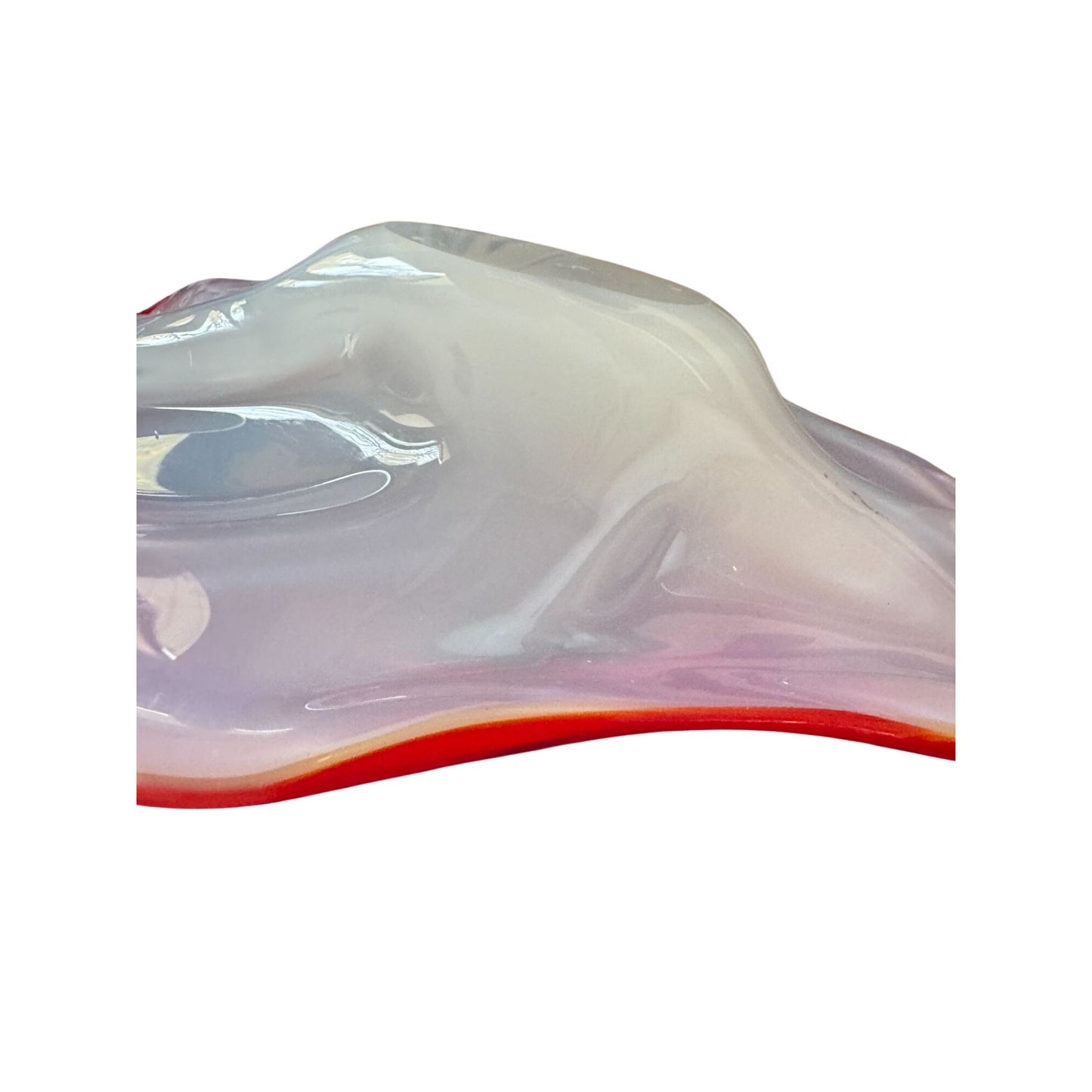 Fratelli Toso Ermanno Toso Murano Millefiori Murrine Bowl 11" Red White