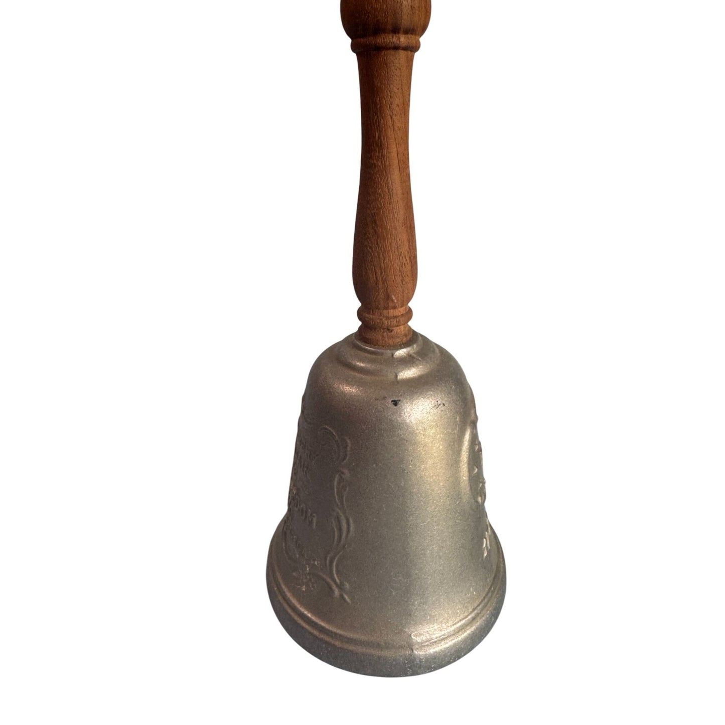 Vintage 1976 Gorham The Freedom Bell Wood Handle Pewter Bicentennial 10 1/4"