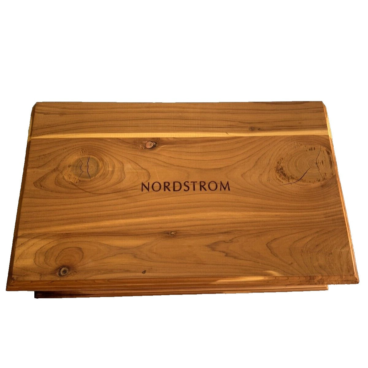Nordstrom Cedar Wooden Jewelry & Trinket Storage Box With Dividers