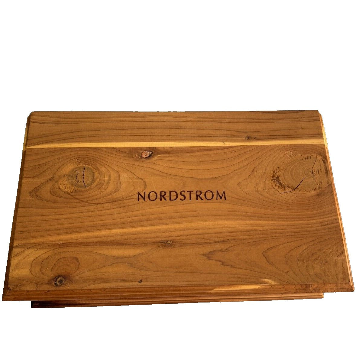 Nordstrom Cedar Wooden Jewelry & Trinket Storage Box With Dividers
