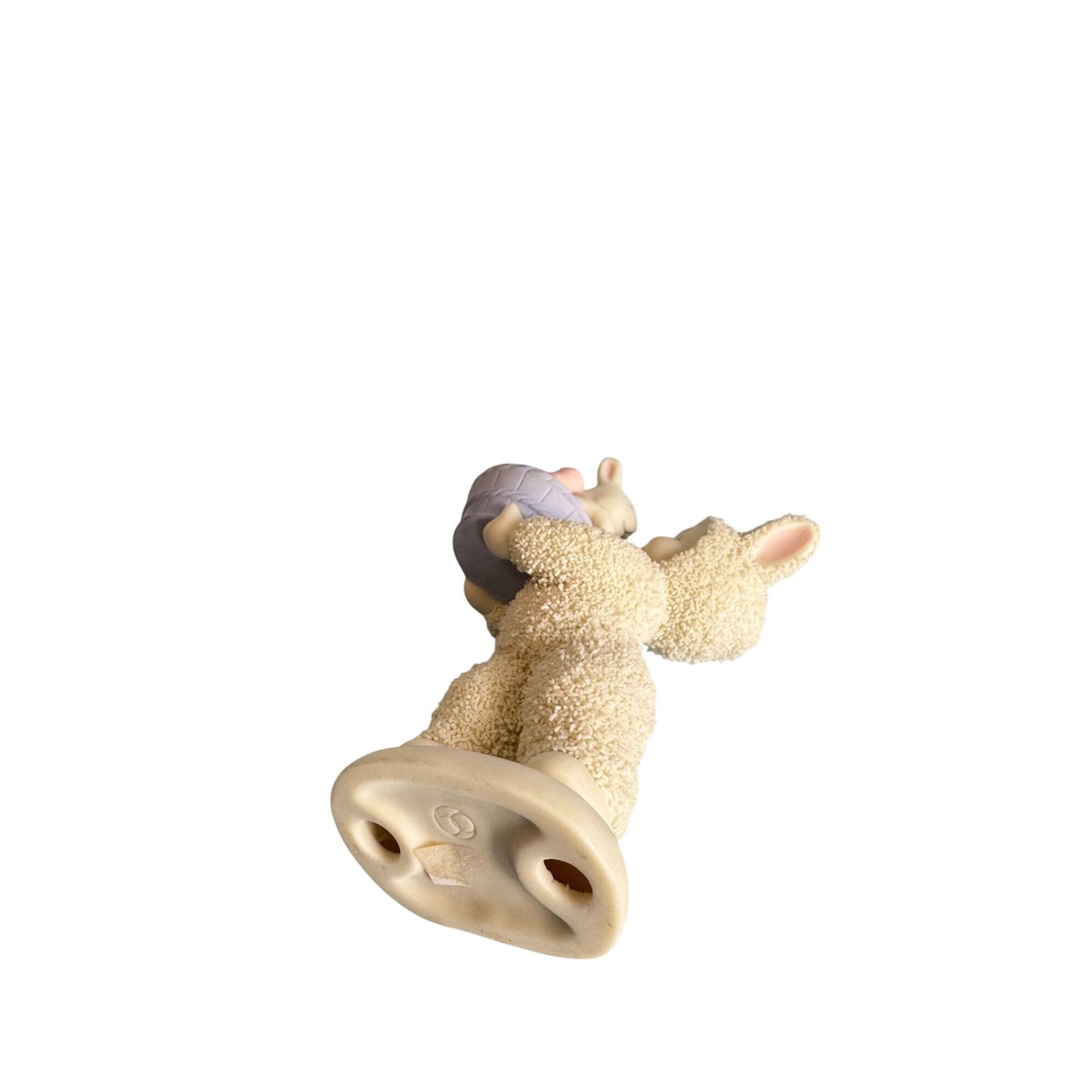 Snowbabies Lamb-Inspired Figurine Holding Basket With Bunny