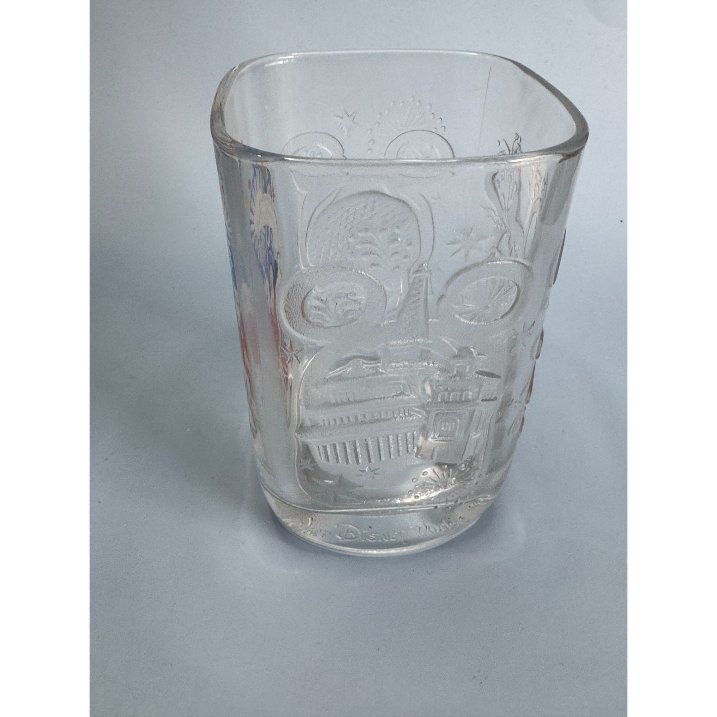 Walt Disney World 2000 millenium Mickey Mouse Collectible Glass Tumblers Set Of 4