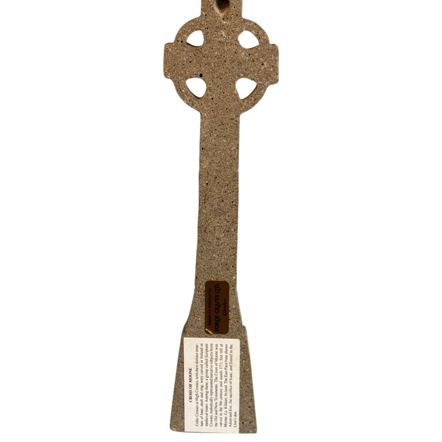 Roe Crafts Ireland Cross Of Monasterboice Celtic High Cross Replica Sandstone 11.5 Inch