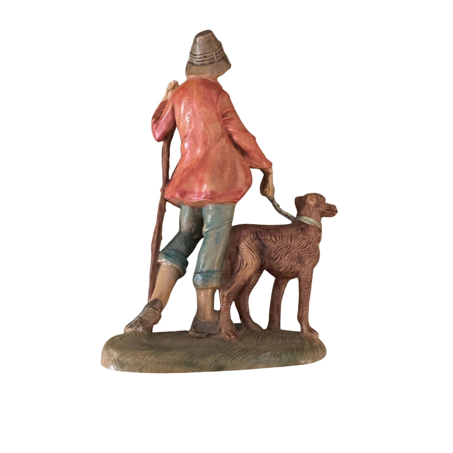 Vintage Fontanini 1983 Zacchariah & Dog Nativity Figurine Depose Italy 5"