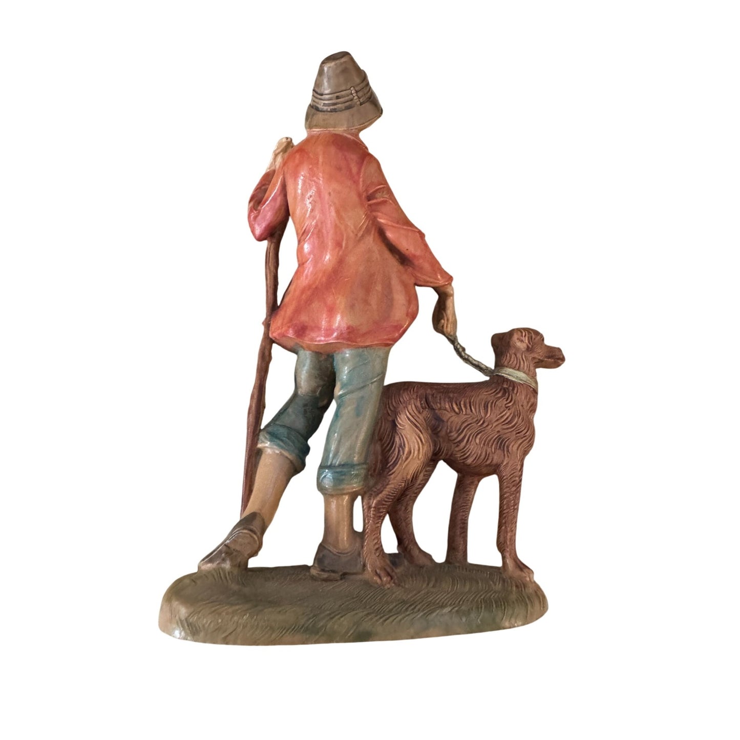 Vintage Fontanini 1983 Zacchariah & Dog Nativity Figurine Depose Italy 5"