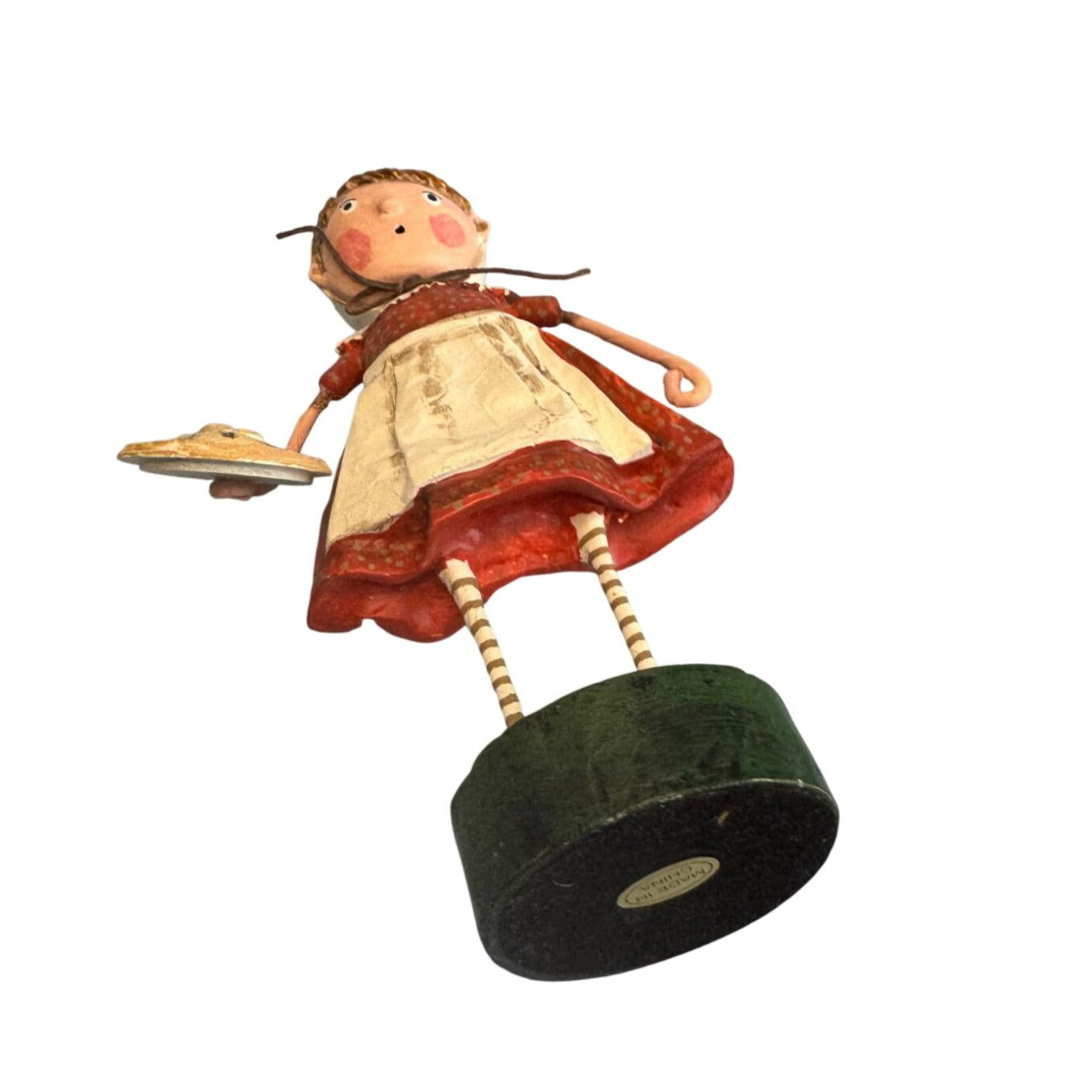 Lori Mitchell Patience Pilgrim Figurine 6" Thanksgiving Folk Art