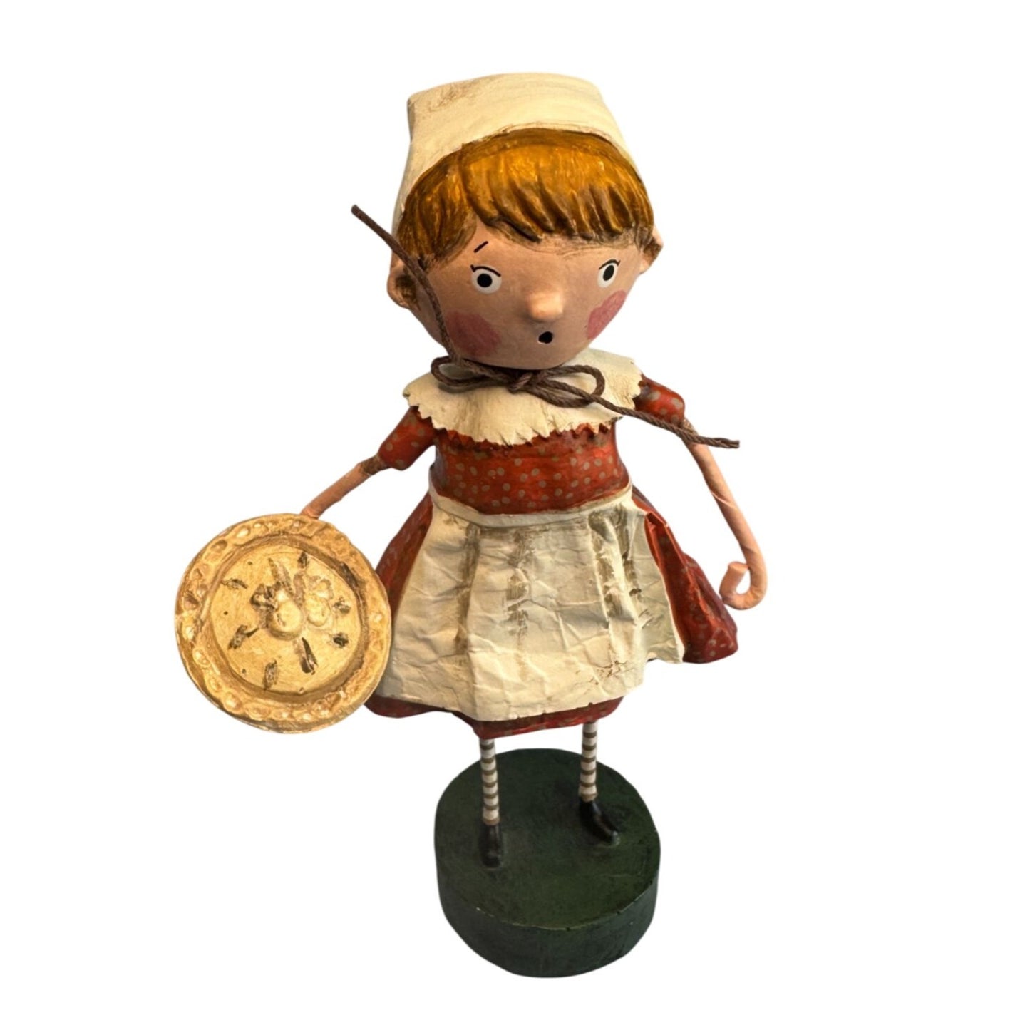 Lori Mitchell Patience Pilgrim Figurine 6" Thanksgiving Folk Art