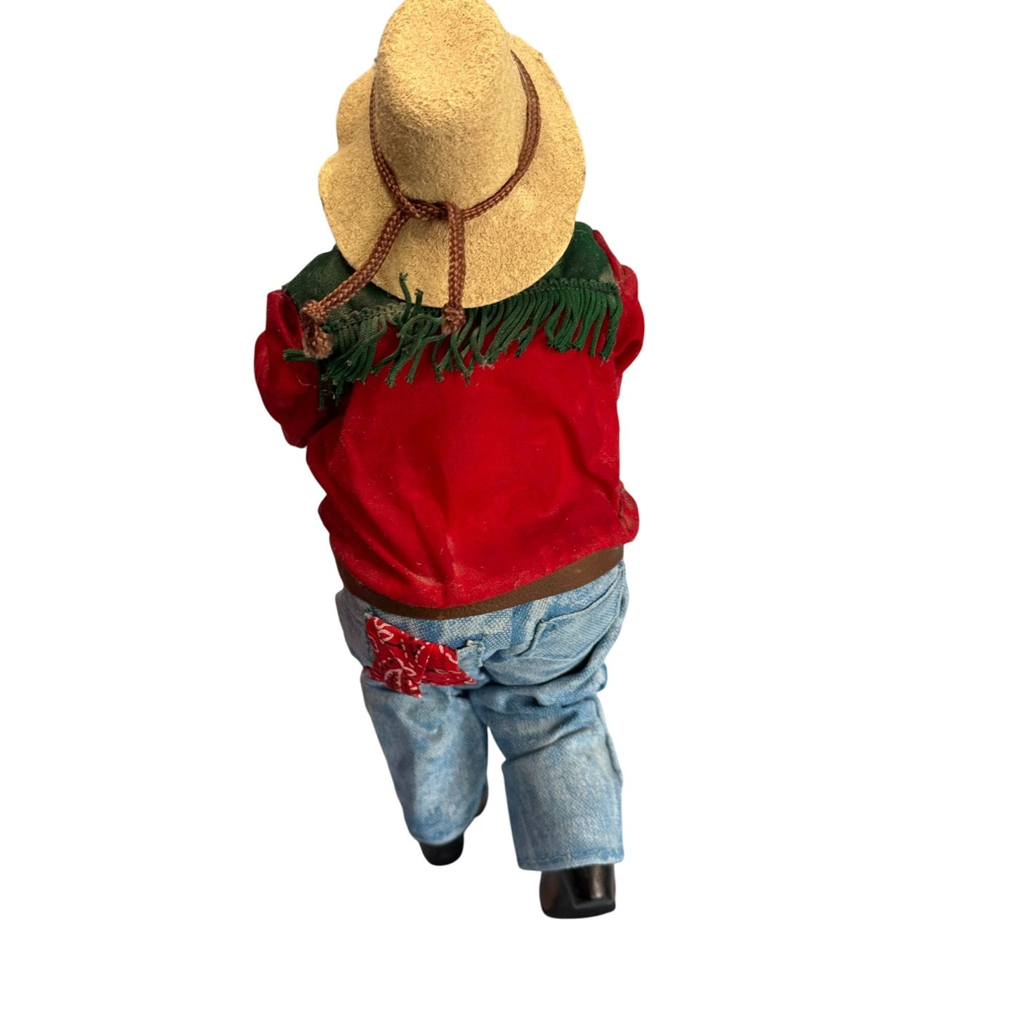 Possible Dreams Clothique Do-Si-Do Cowboy Santa & Mrs. Claus Figurines Dancing