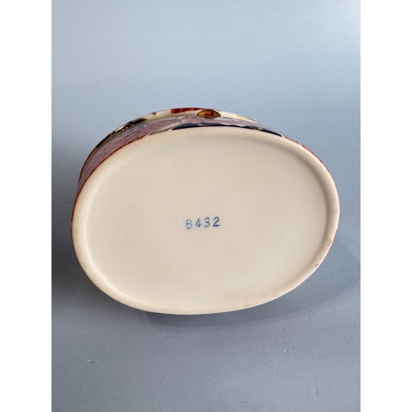 Andrea By Sadek Imari Style Dog Trinket Box 3 1/2"