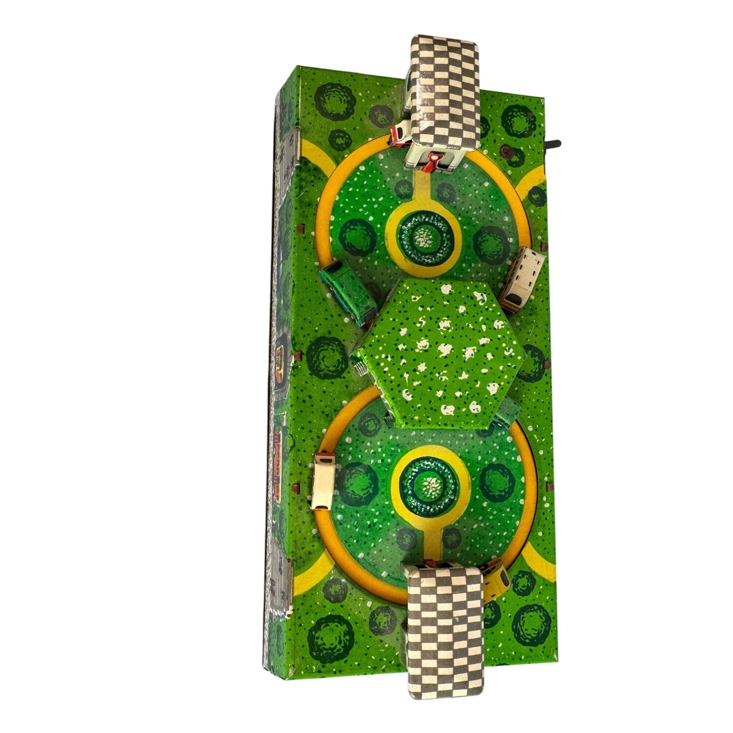 Abtotpacca Windup Tin Mechanical Toy Green USSR Lithograph 1950s