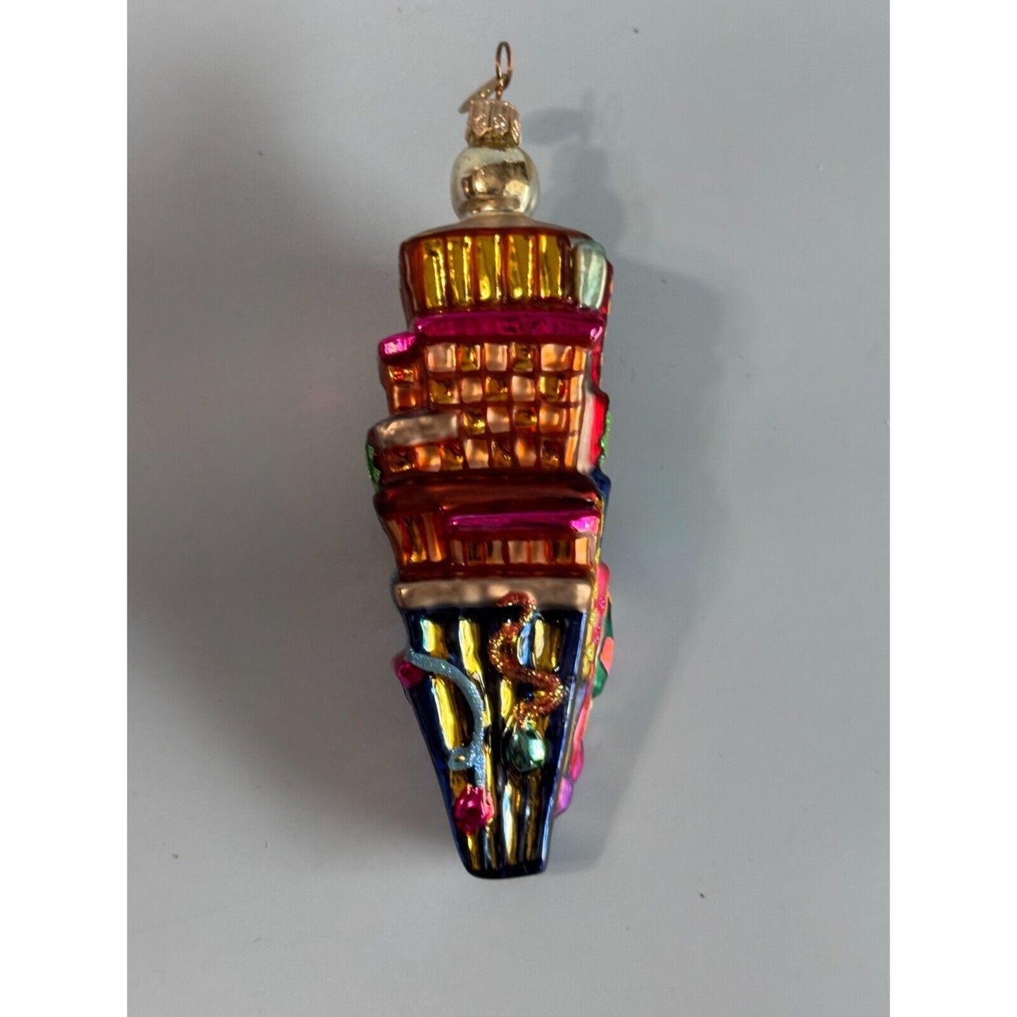 Christopher Radko Times Square New Years Eve Ornament 2000 6" Hand-Painted Glass Collectible