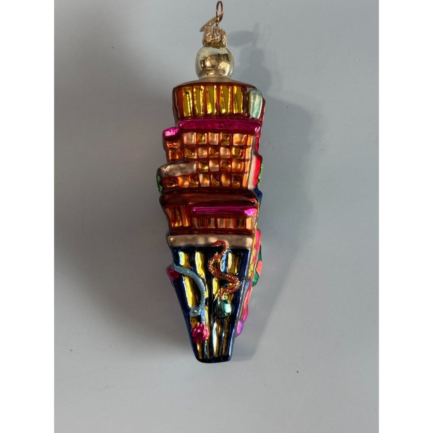 Christopher Radko Times Square New Years Eve Ornament 2000 6" Hand-Painted Glass Collectible