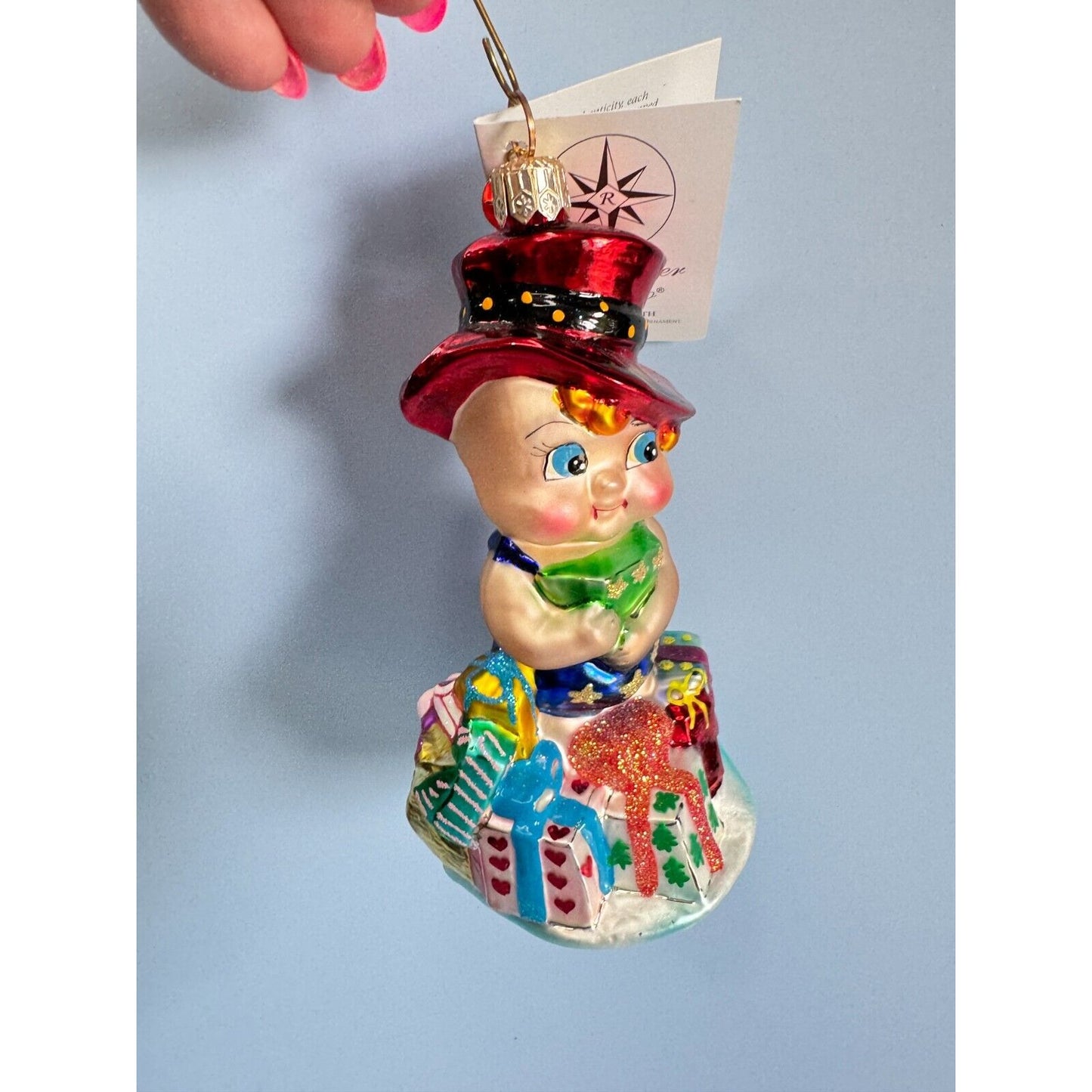 Christopher Radko Gift of Health Glass Ornament Pediatric Cancer 2000