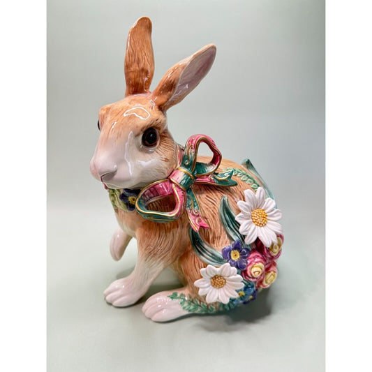 Fitz & Floyd Woodland Spring Large Bunny Rabbit Figurine 1997 Retired
