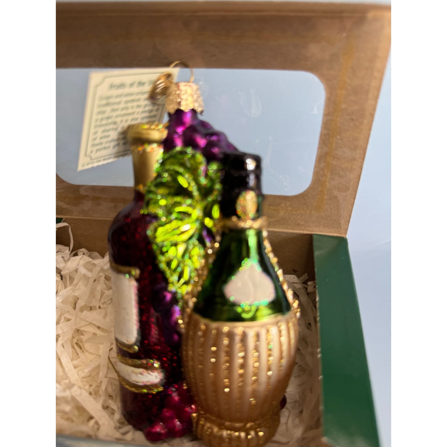 Old World Christmas Fruits Of The Vine Glass Ornament Multicolor Blown 2010