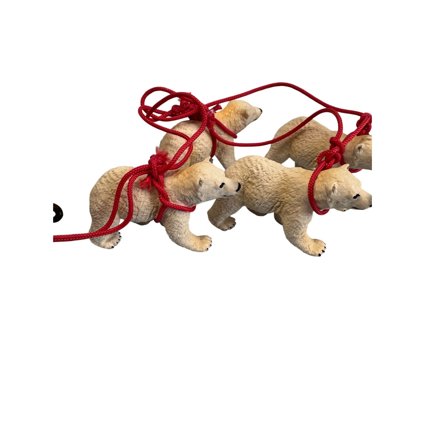 Wizard Santa Sleigh With Kids and Polar Bears Figurine 12" Display