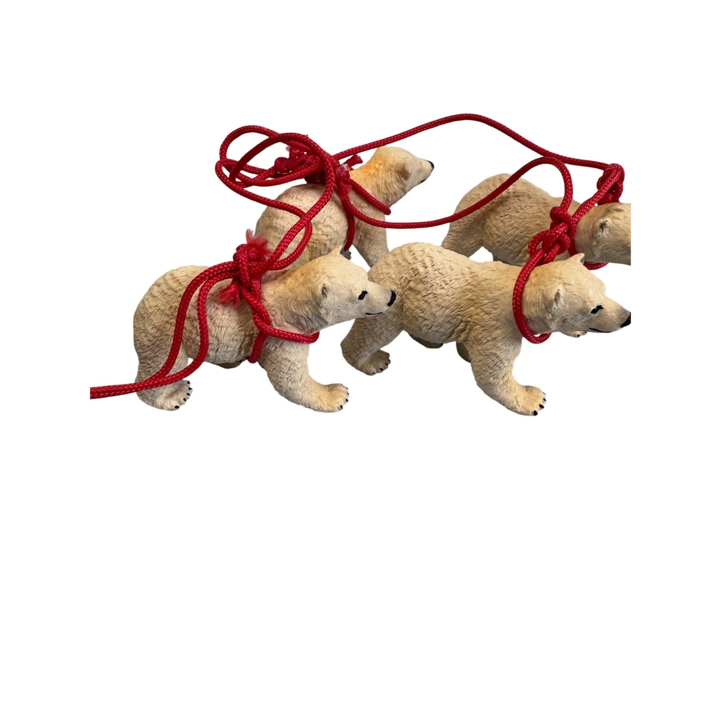 Wizard Santa Sleigh With Kids and Polar Bears Figurine 12" Display