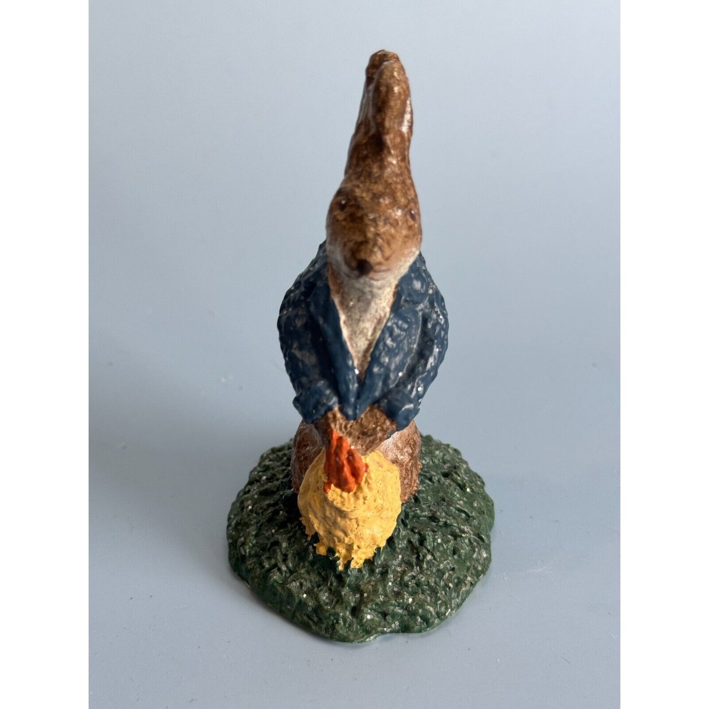 1997 Linda Baldwin Haresnickel Small Bunny Rabbit Easter Figurine 3 3/4" Collectible