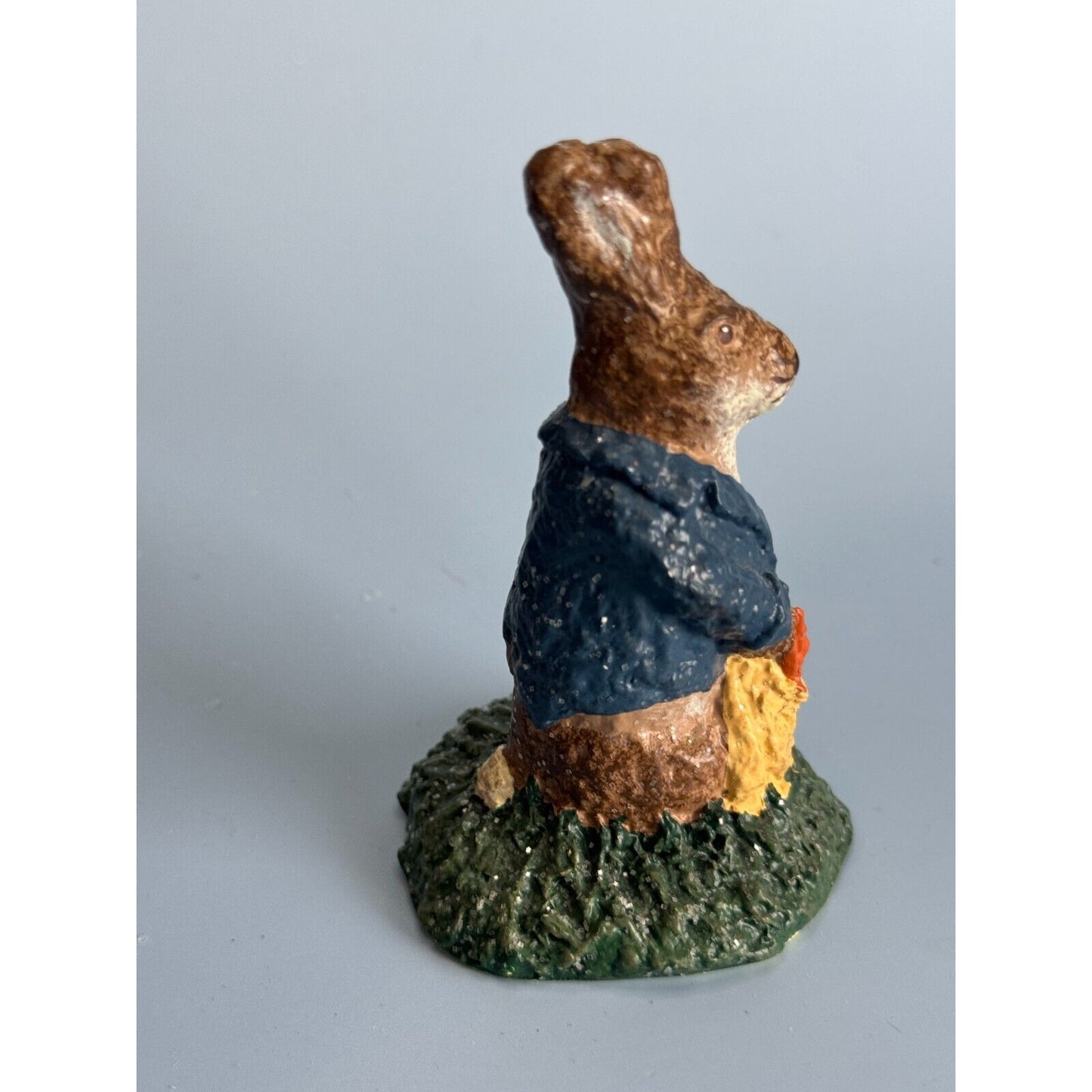 1997 Linda Baldwin Haresnickel Small Bunny Rabbit Easter Figurine 3 3/4" Collectible