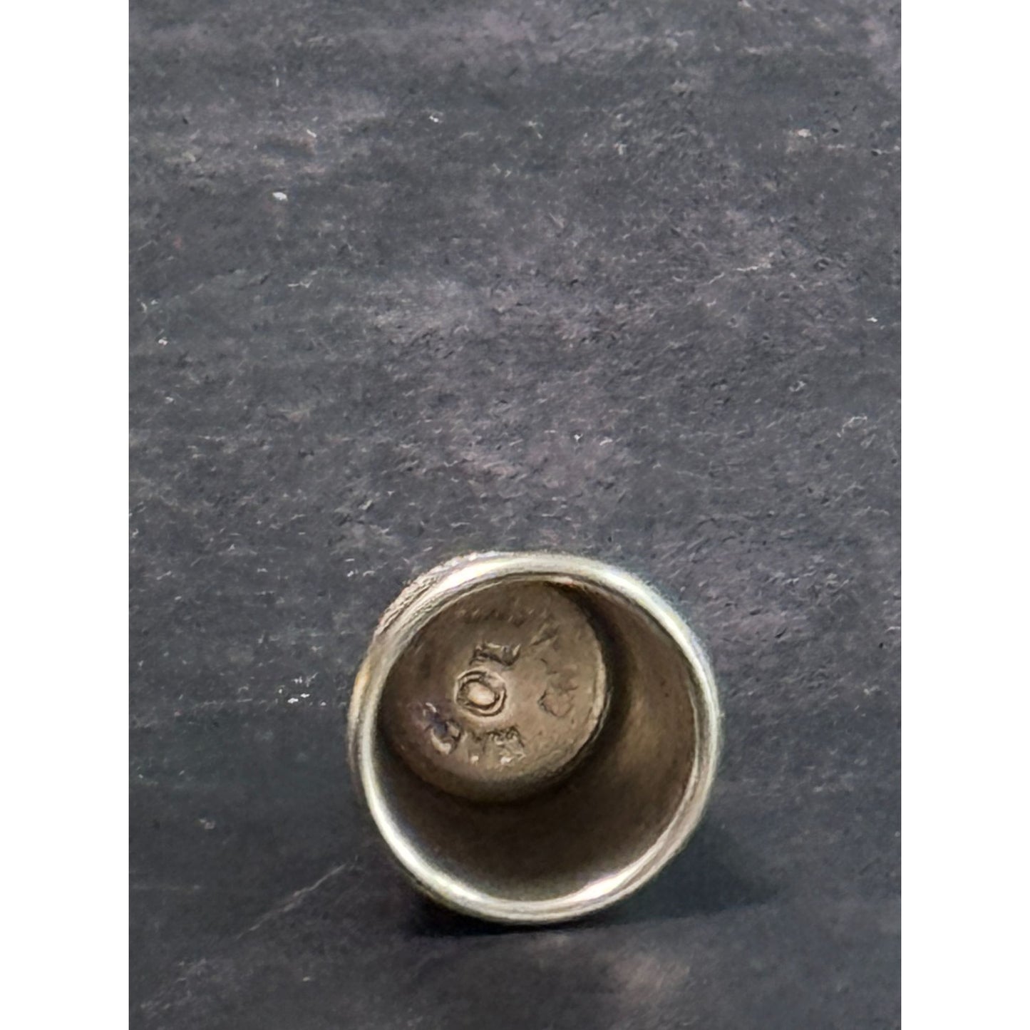 Antique Silver Sewing Thimble Engraved Design Made In England Collectible Vintage
