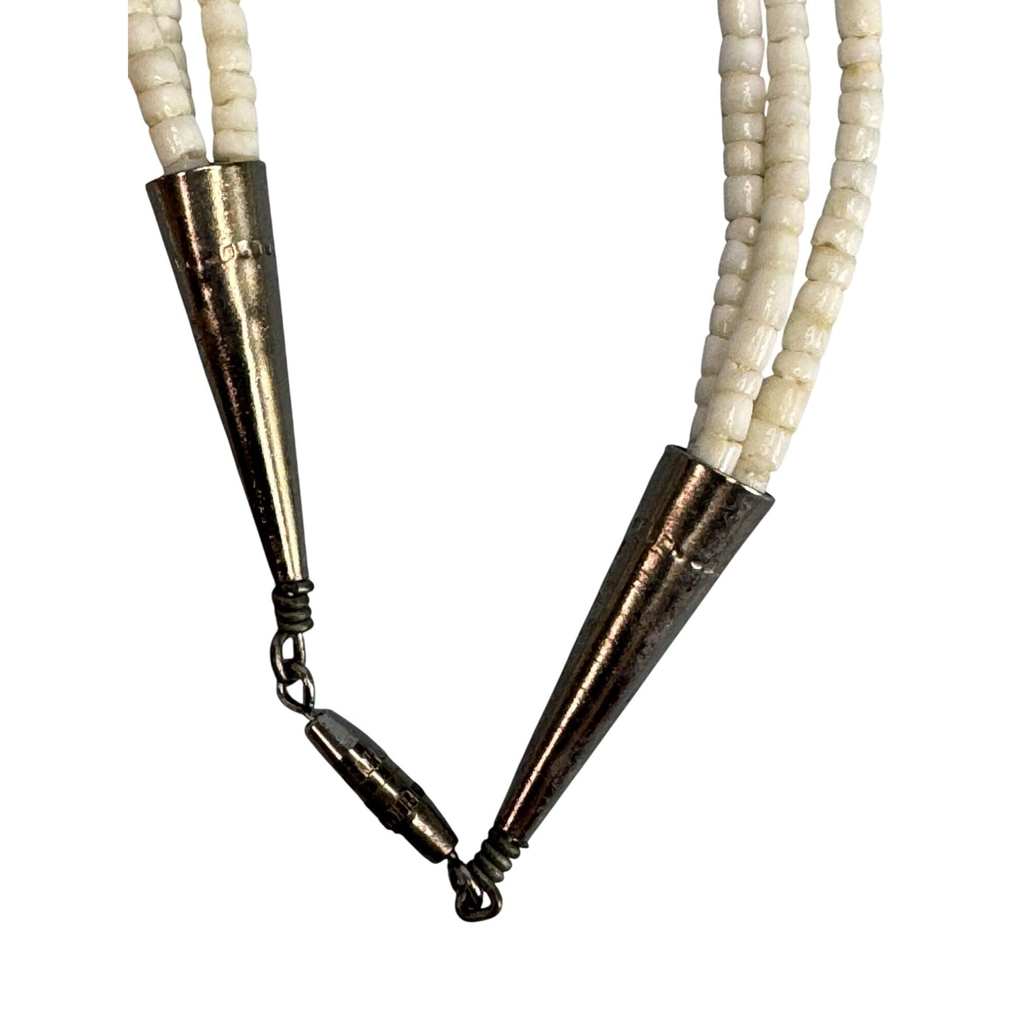 Southwestern Multistrand Fetish Bird Necklace Turquoise Shell Mixed Stones