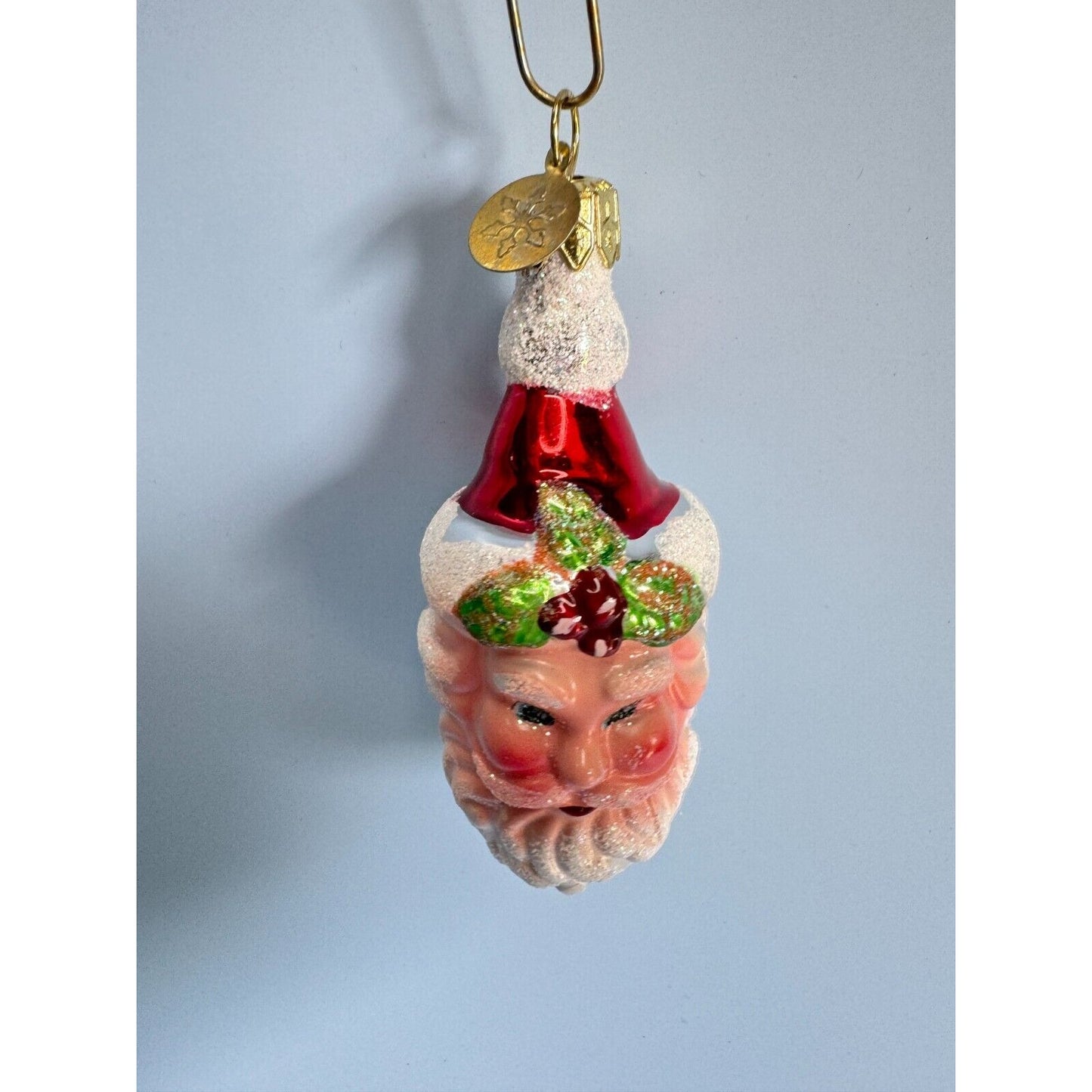 Christopher Radko Ceramics Santa Claus Head Ornament W/Box No Tag