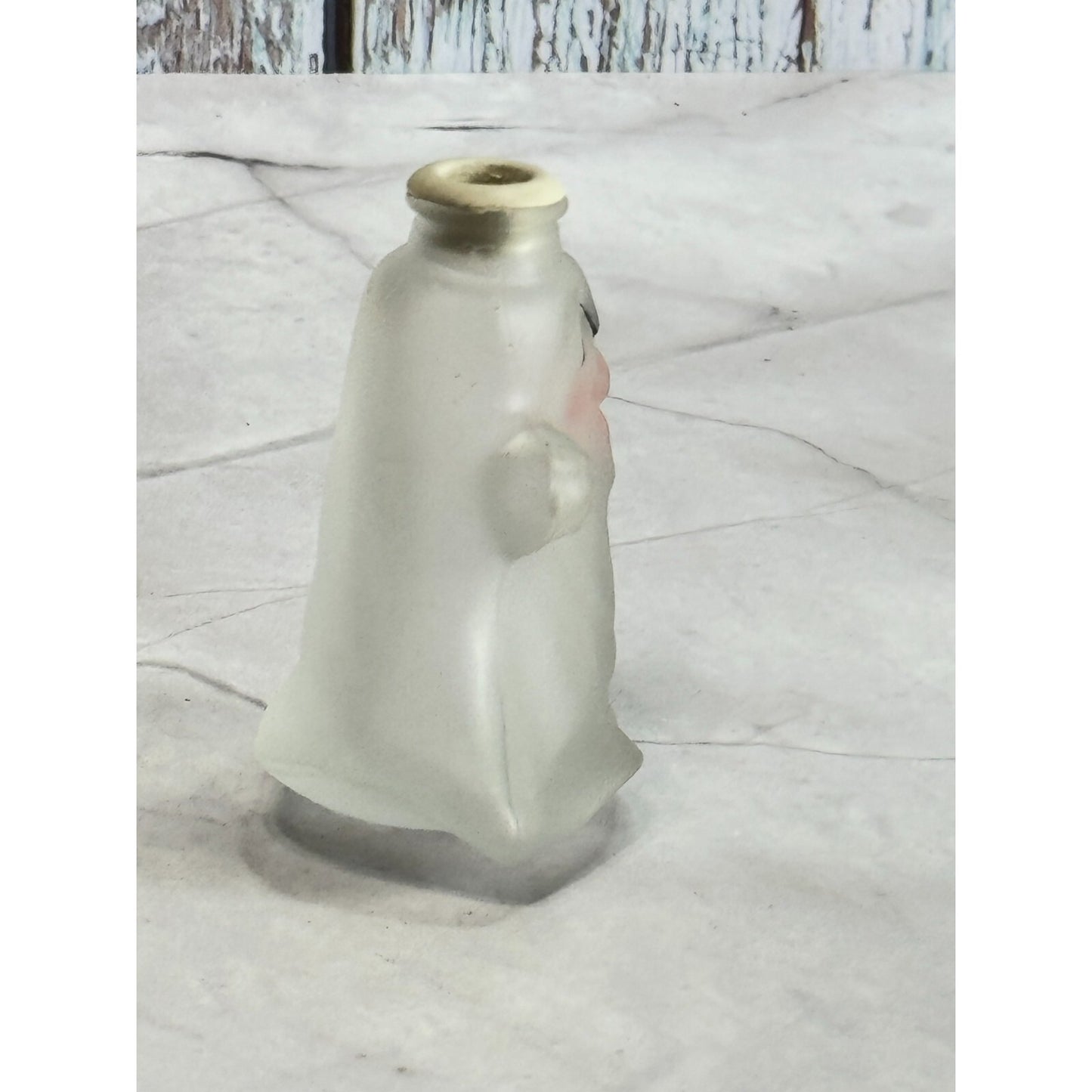 Vintage Frosted Glass Ghost Light Cover Halloween Décor