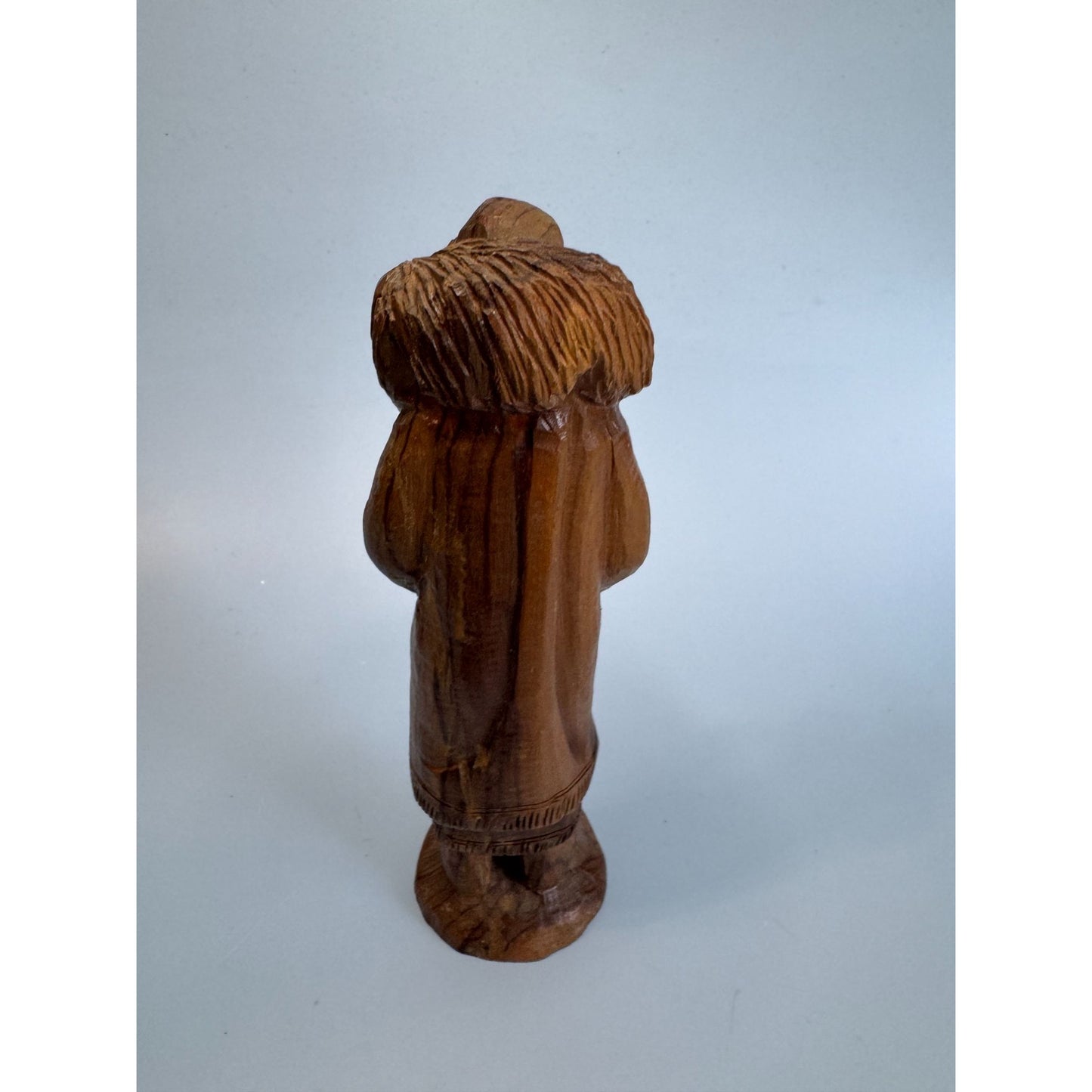 Vintage Olive Wood Shepherd With Sheep Figurine Handcrafted Bethlehem