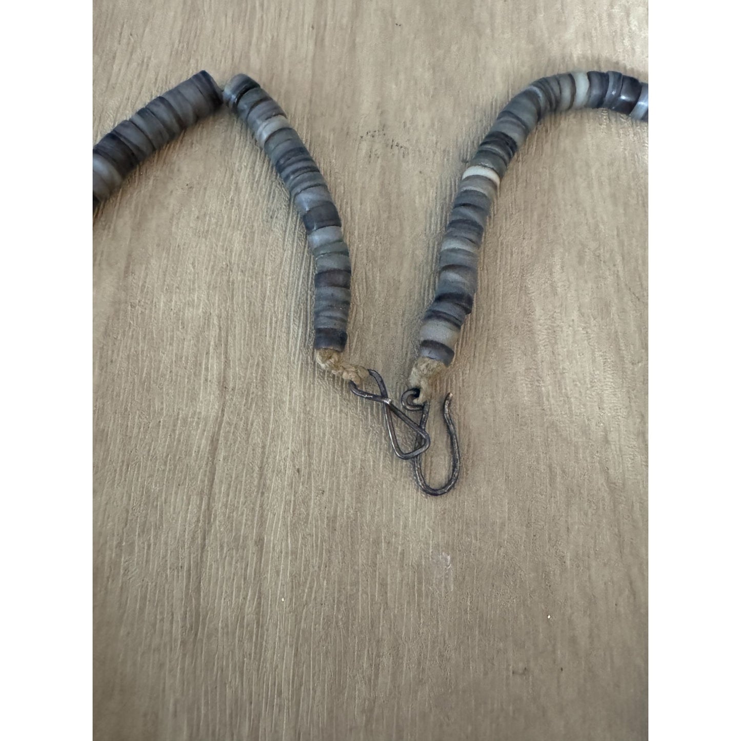 Vintage Hand-Strung Picasso Jasper Southwestern Necklace 18" Metal Hook Clasp
