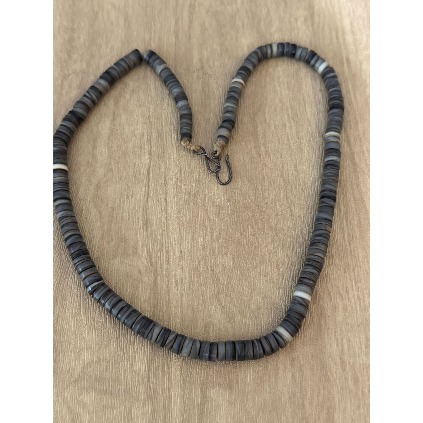 Vintage Hand-Strung Picasso Jasper Southwestern Necklace 18" Metal Hook Clasp