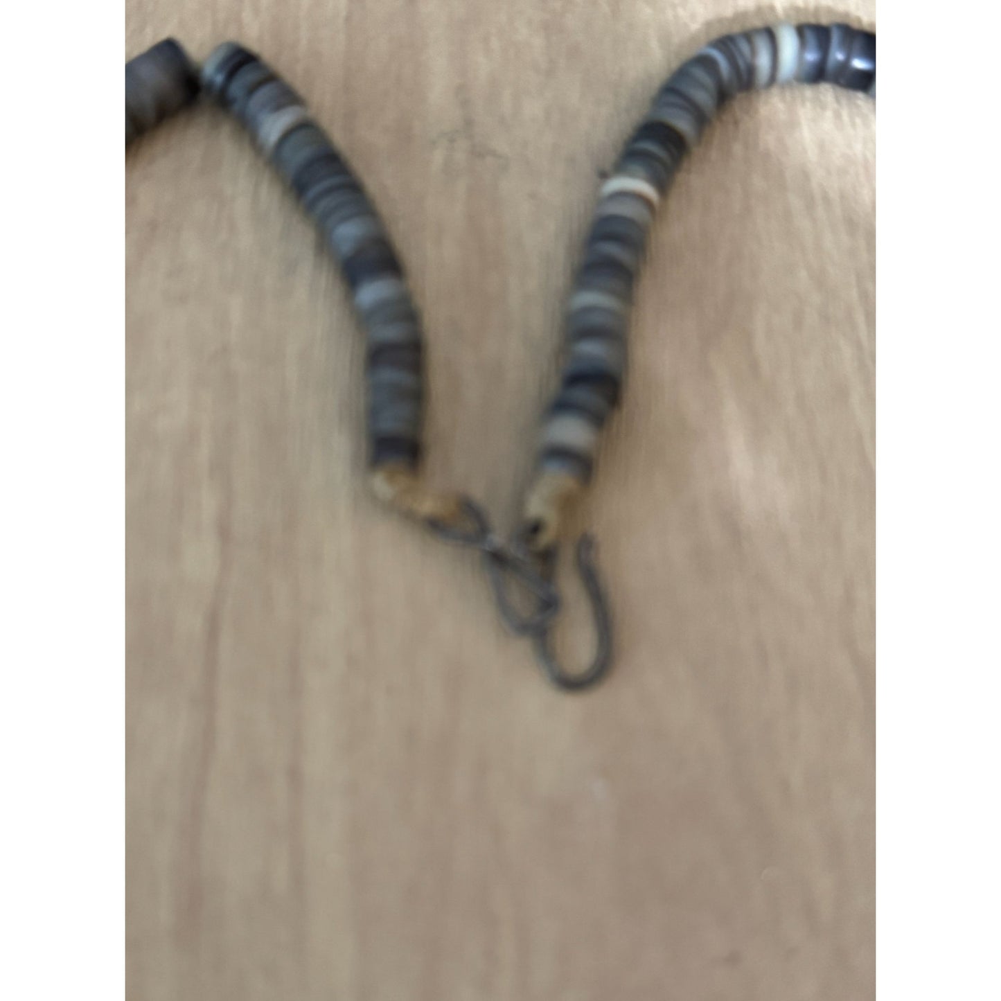 Vintage Hand-Strung Picasso Jasper Southwestern Necklace 18" Metal Hook Clasp
