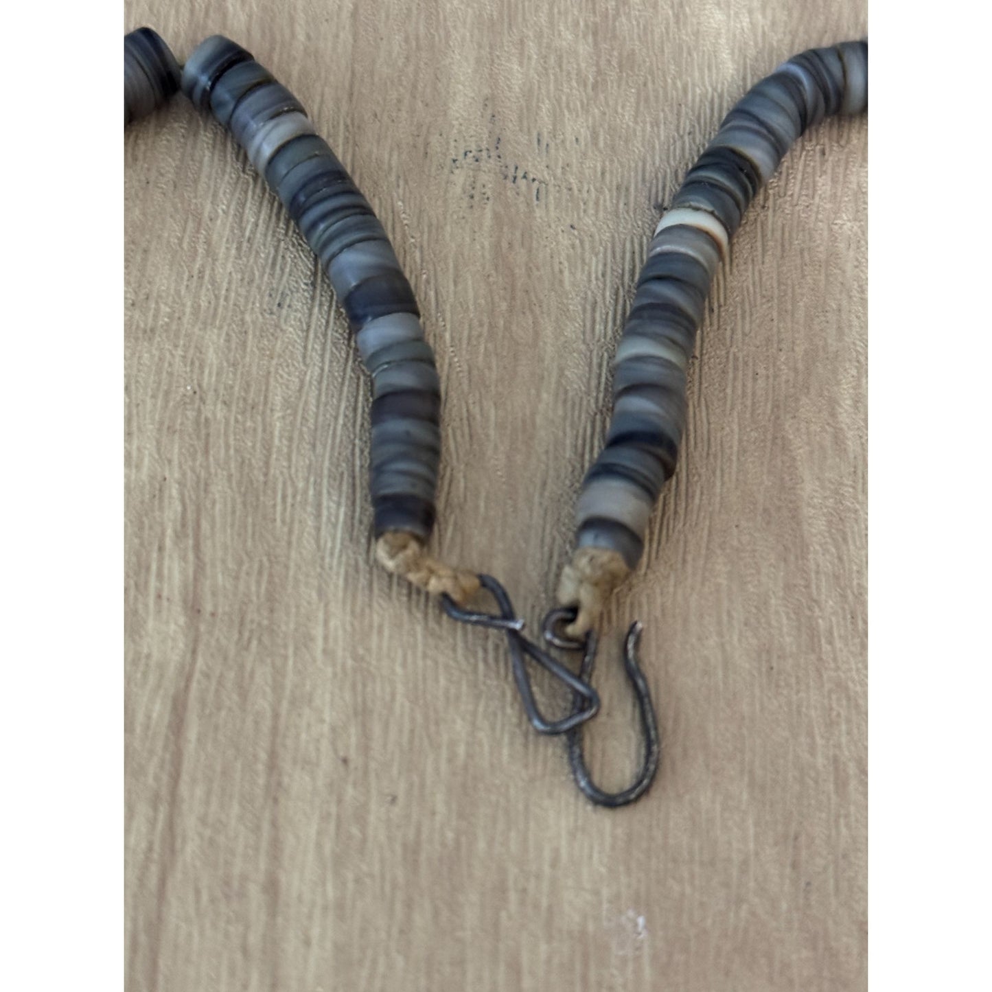 Vintage Hand-Strung Picasso Jasper Southwestern Necklace 18" Metal Hook Clasp