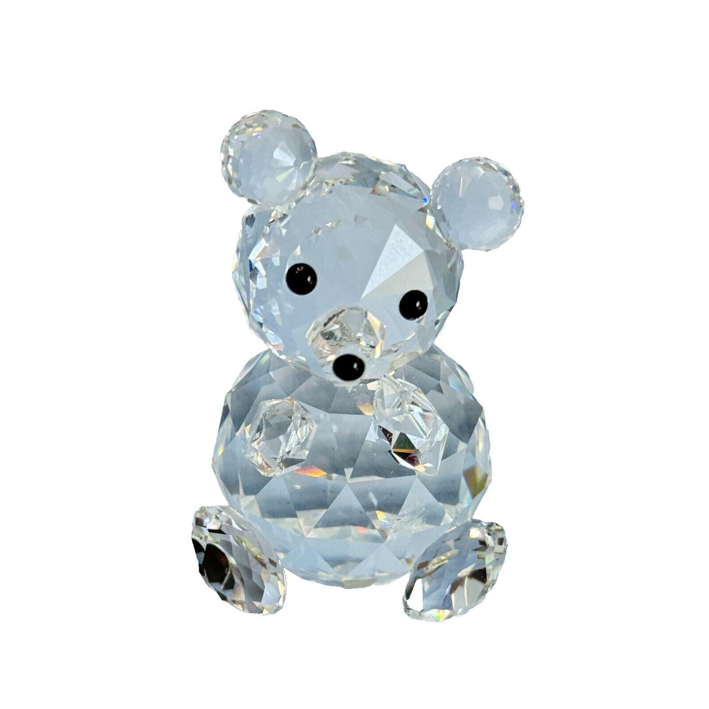 Retired Swarovski Silver Crystal Large Bear A 7637 NR 075 000 with Original Box