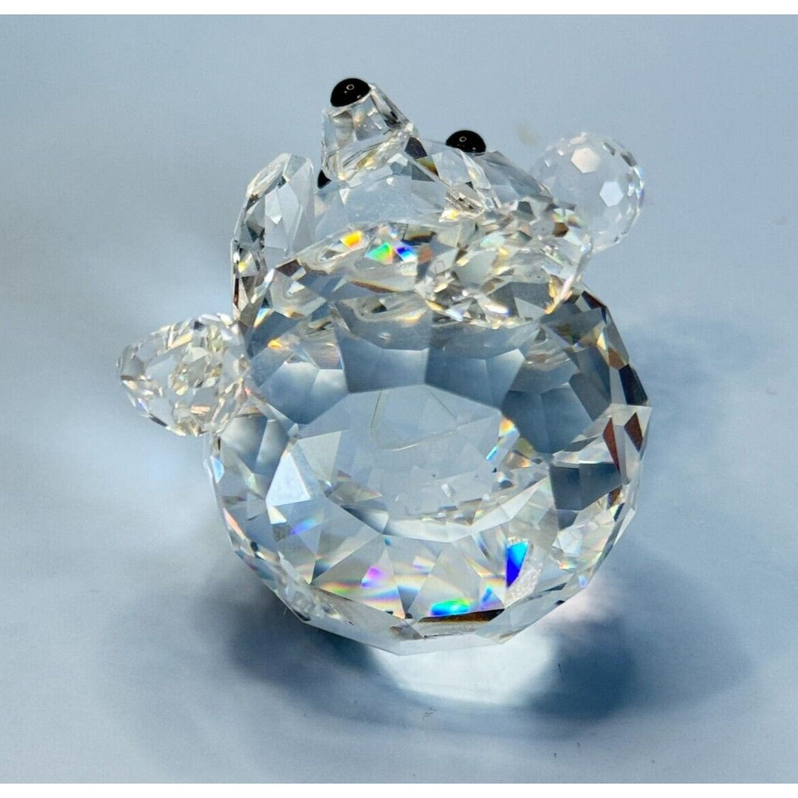 Retired Swarovski Silver Crystal Large Bear A 7637 NR 075 000 with Original Box