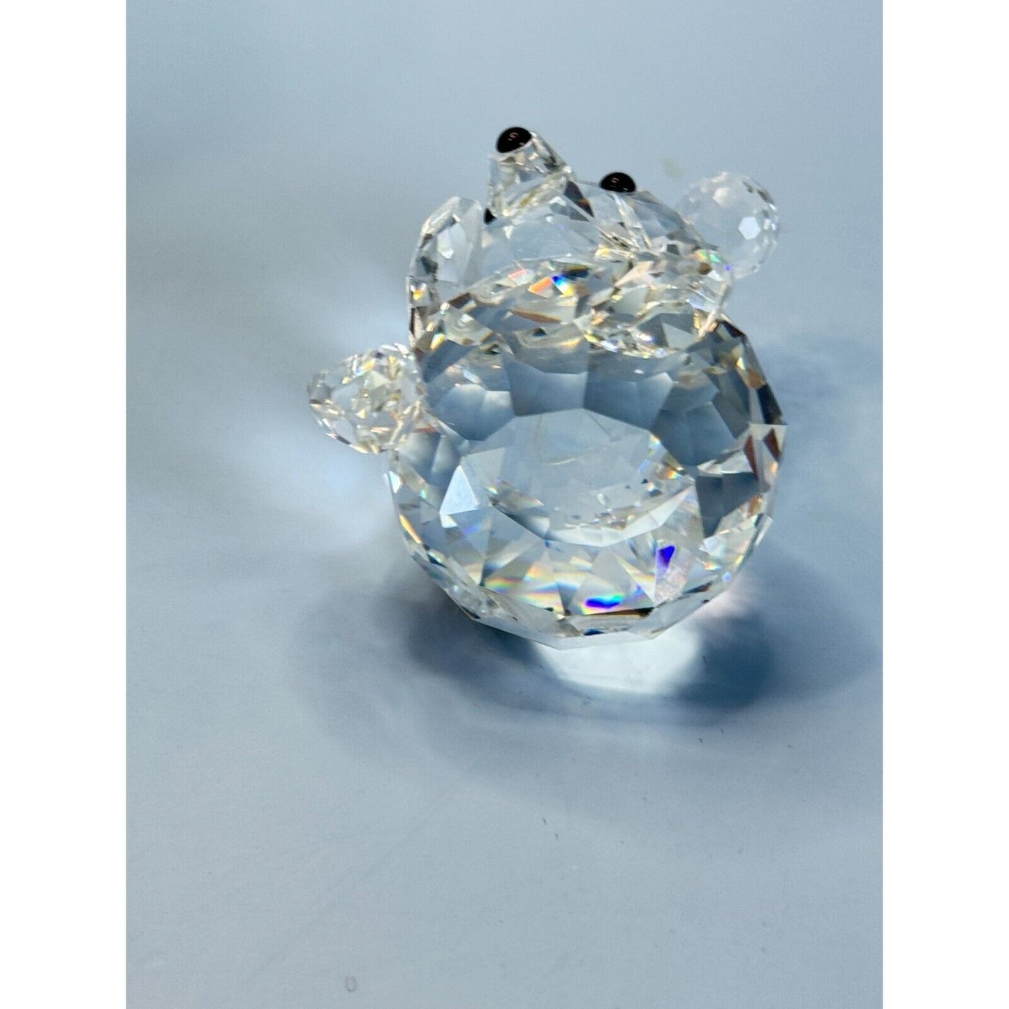 Retired Swarovski Silver Crystal Large Bear A 7637 NR 075 000 with Original Box