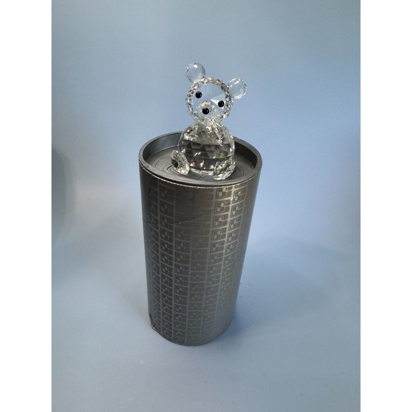 Retired Swarovski Silver Crystal Large Bear A 7637 NR 075 000 with Original Box