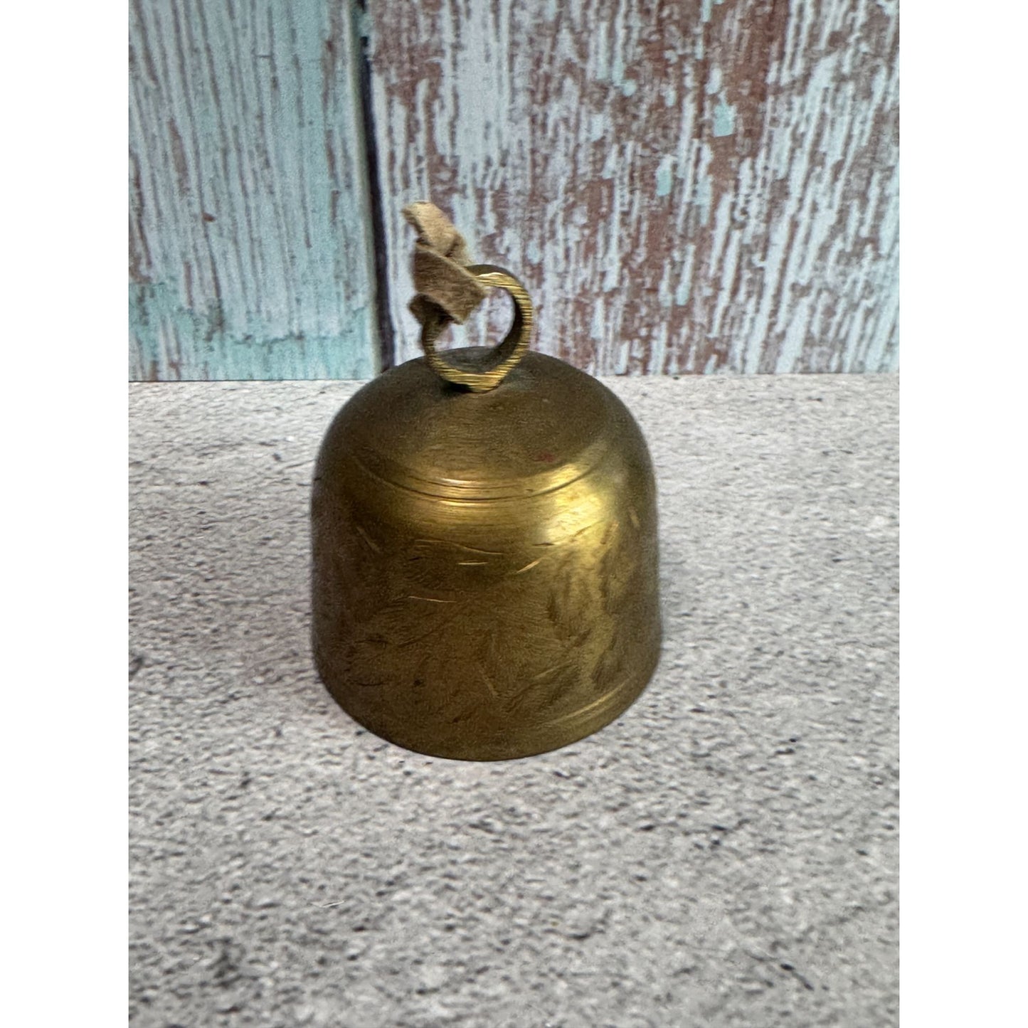 Bell Of Sarna Brass Handcrafted Bell India 2 Inch Diameter 2 Inch Height Vintage