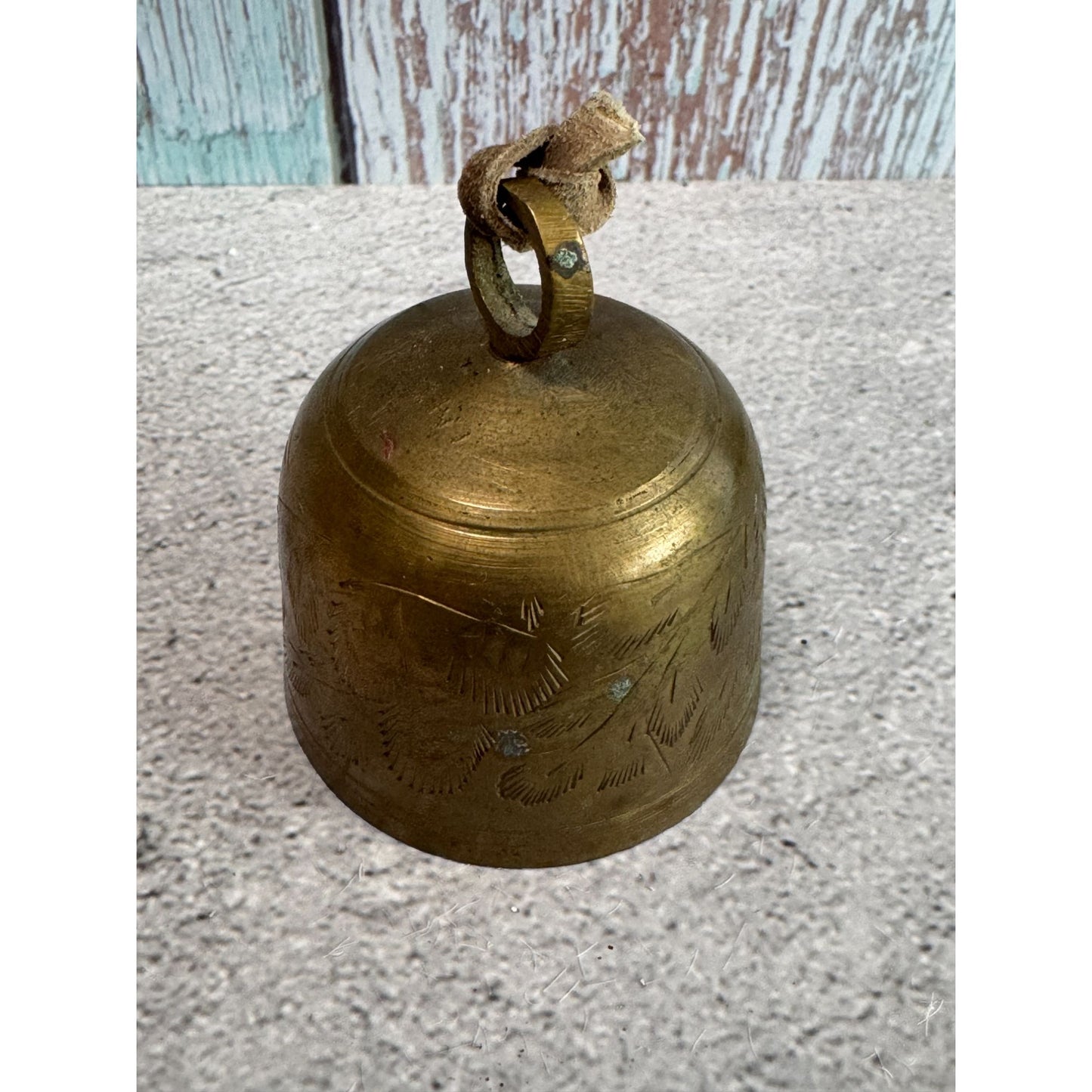 Bell Of Sarna Brass Handcrafted Bell India 2 Inch Diameter 2 Inch Height Vintage
