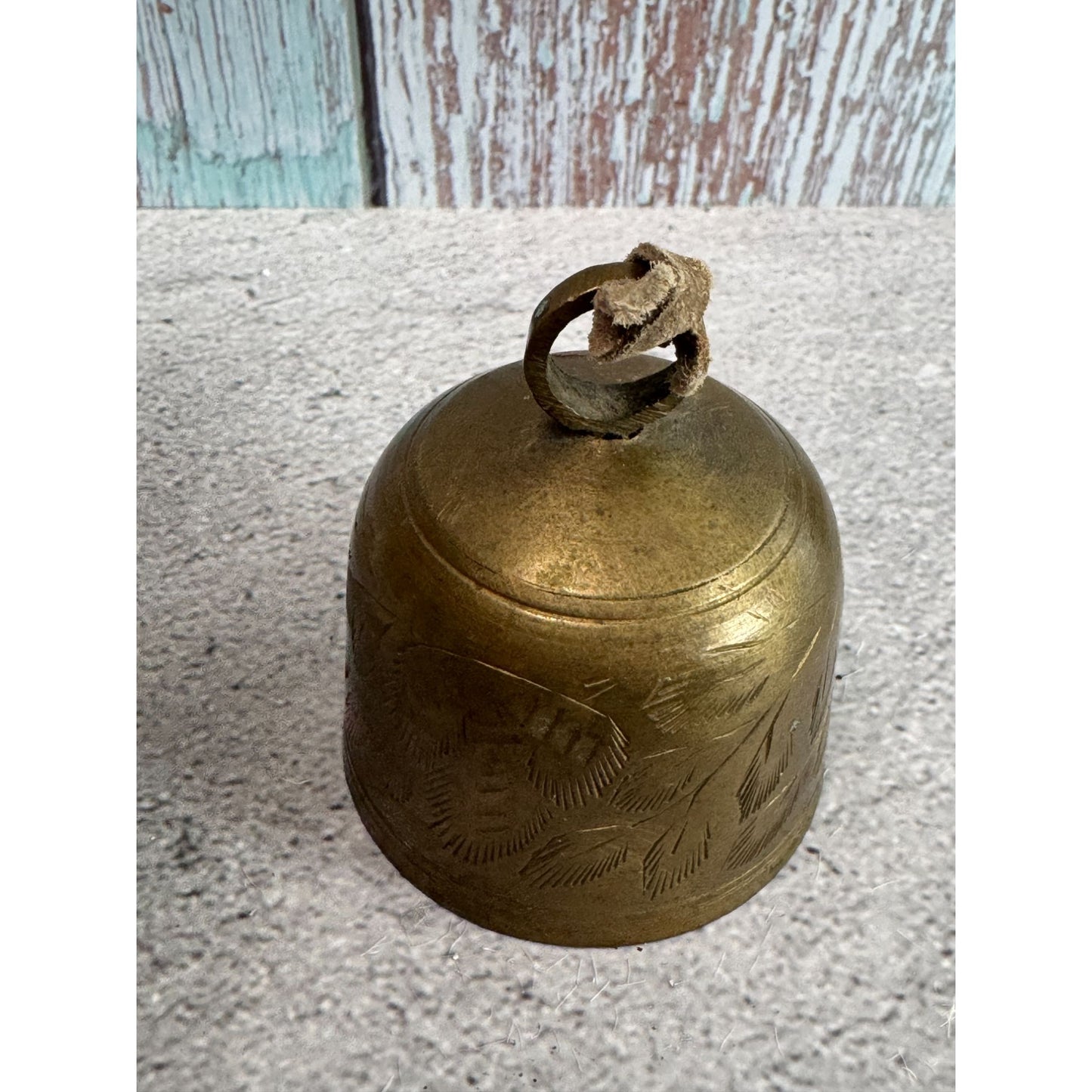 Bell Of Sarna Brass Handcrafted Bell India 2 Inch Diameter 2 Inch Height Vintage