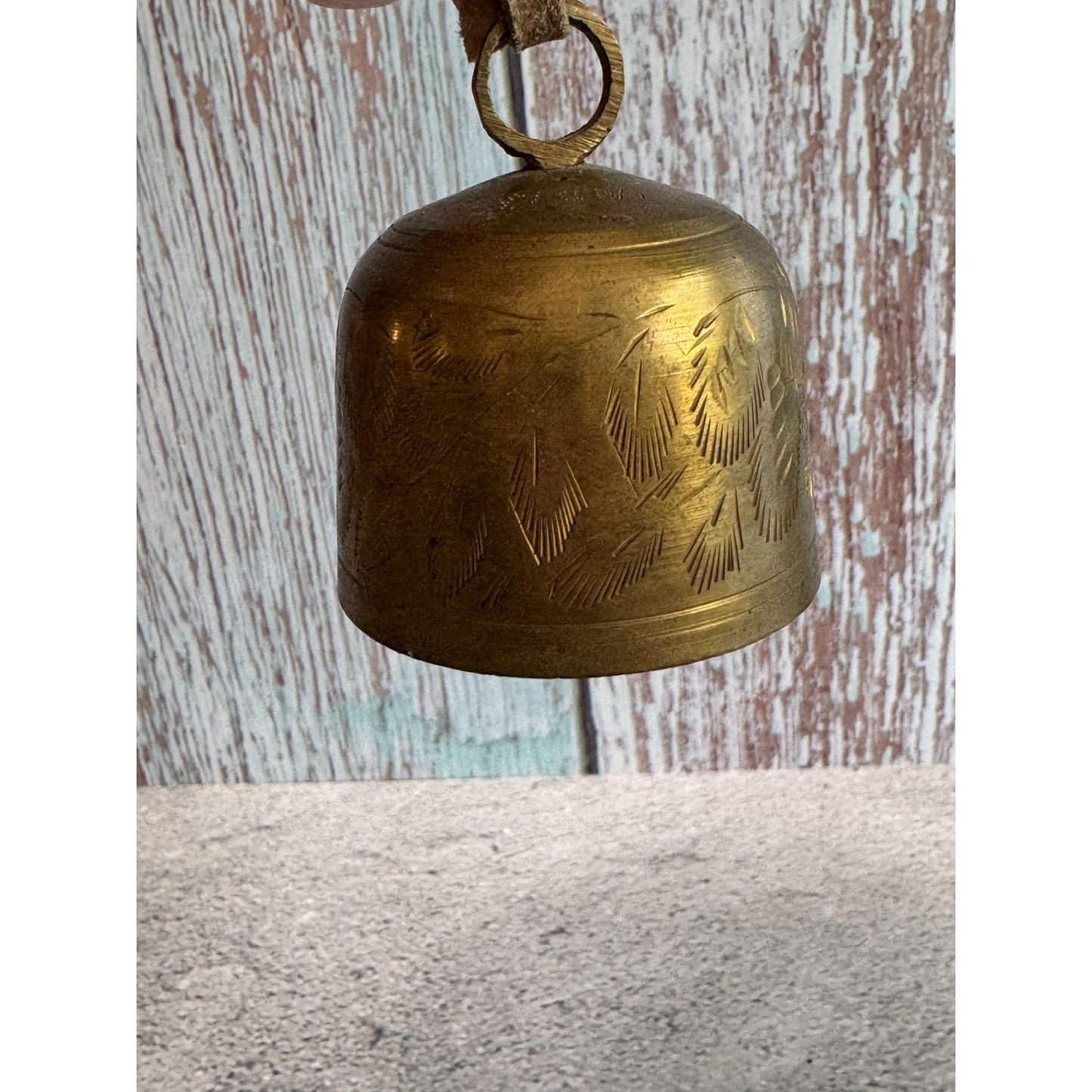 Bell Of Sarna Brass Handcrafted Bell India 2 Inch Diameter 2 Inch Height Vintage