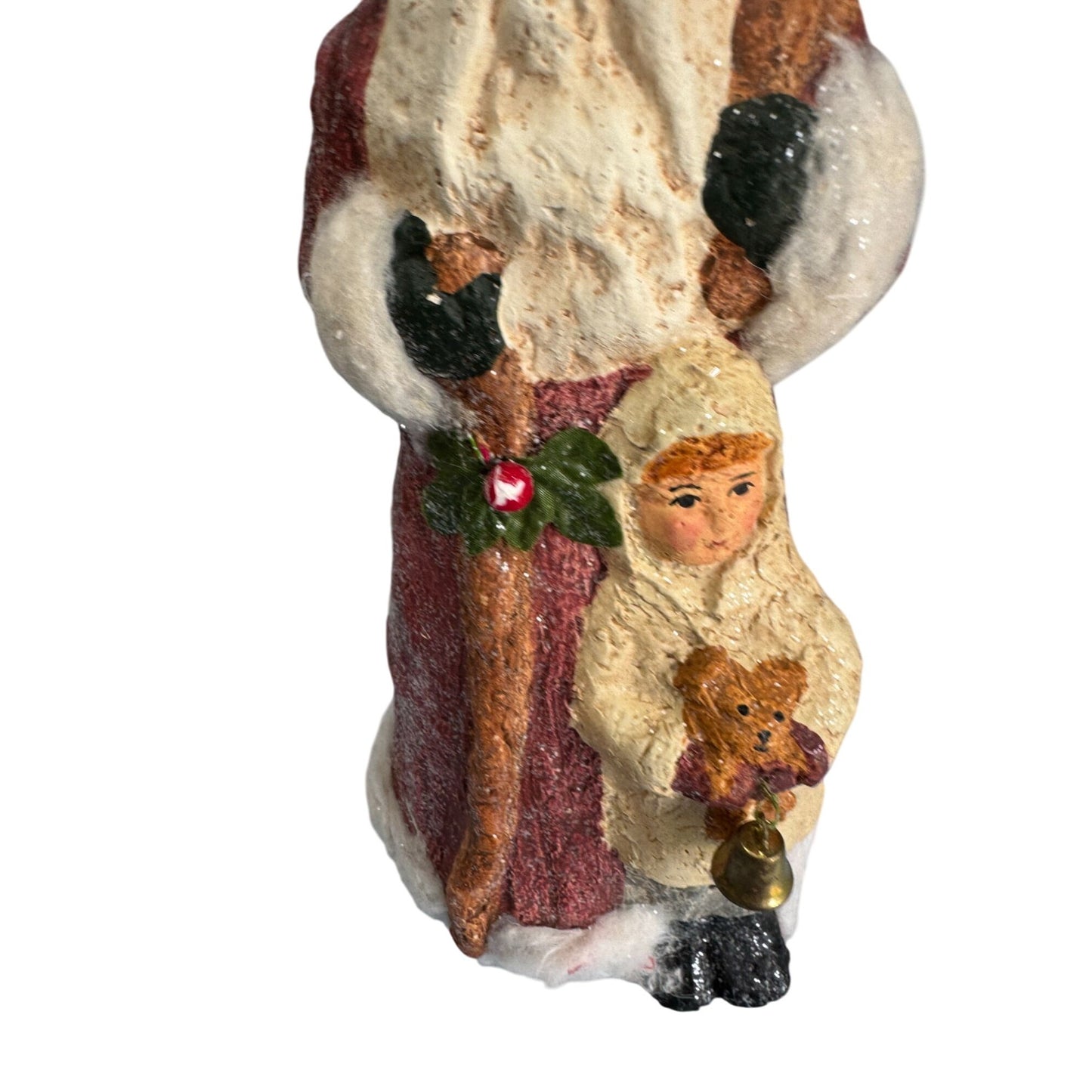 Midwest Canon Falls Teena Flannery Santa Claus & Child Figurine 9.75"