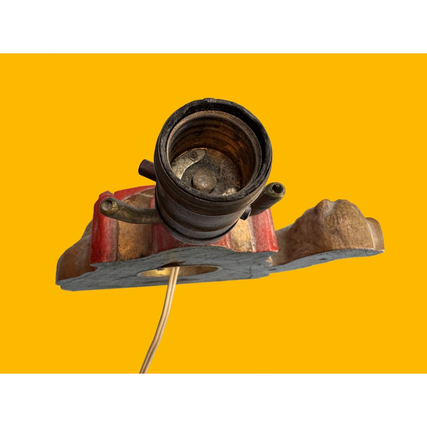 Vintage Camel Shaped De Luxe Art Clock Table Lamp