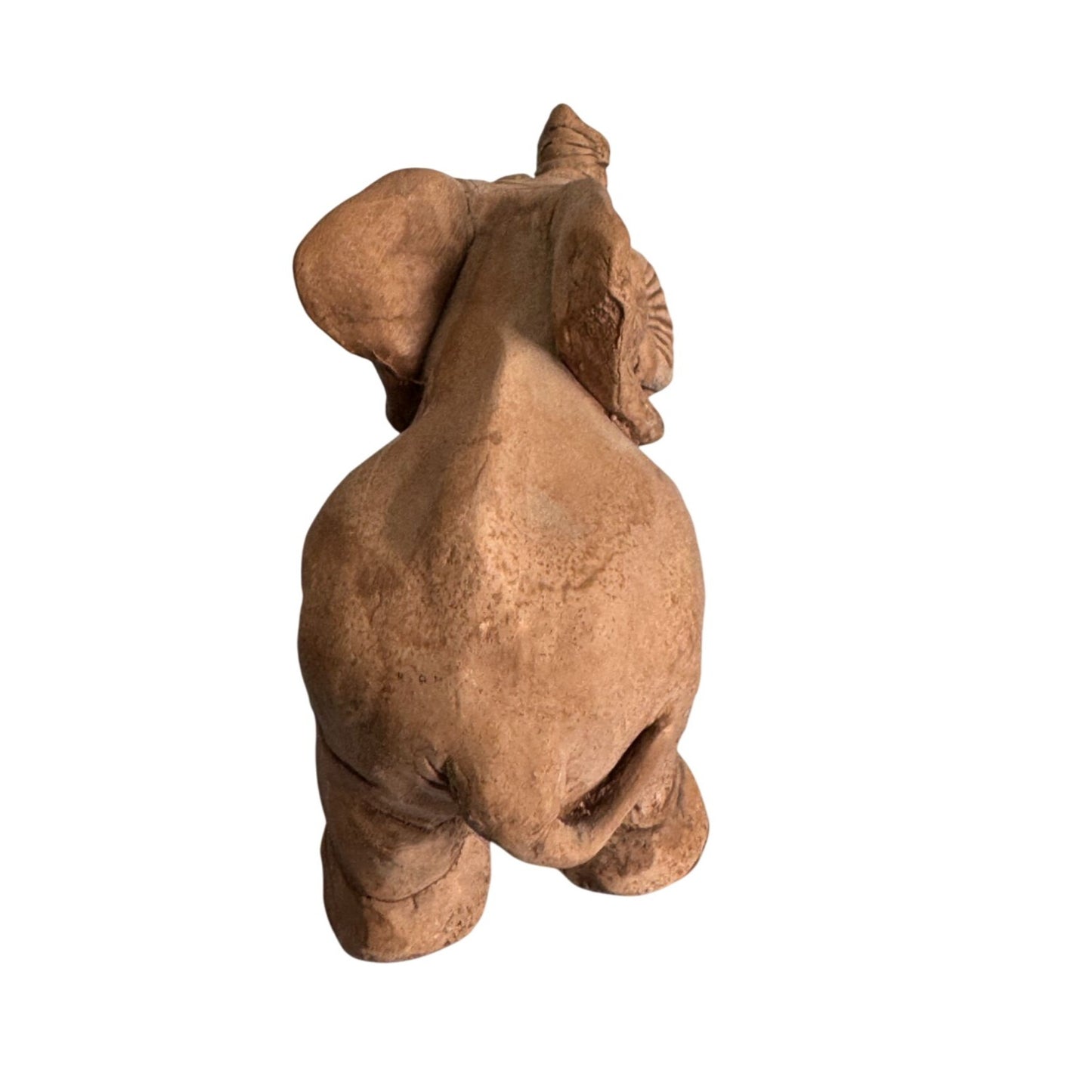 Handcrafted Terracotta Elephant Figurine 5"x3"