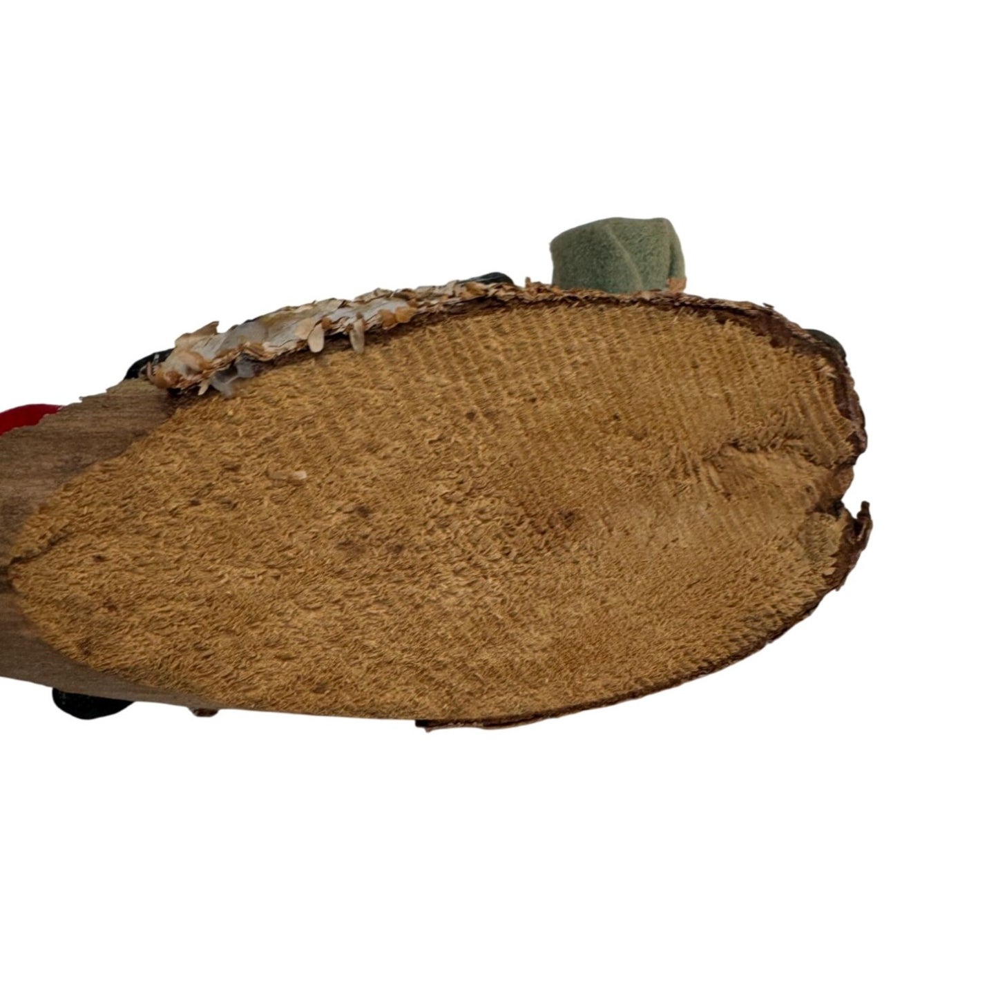 Vintage Japanese Ski Diorama Figurine Mt Zao Handmade Felt Wood Skiers Souvenir