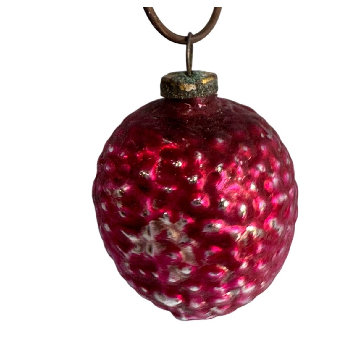 Antique Miniature Blown Glass Berry Ornament Germany 1"