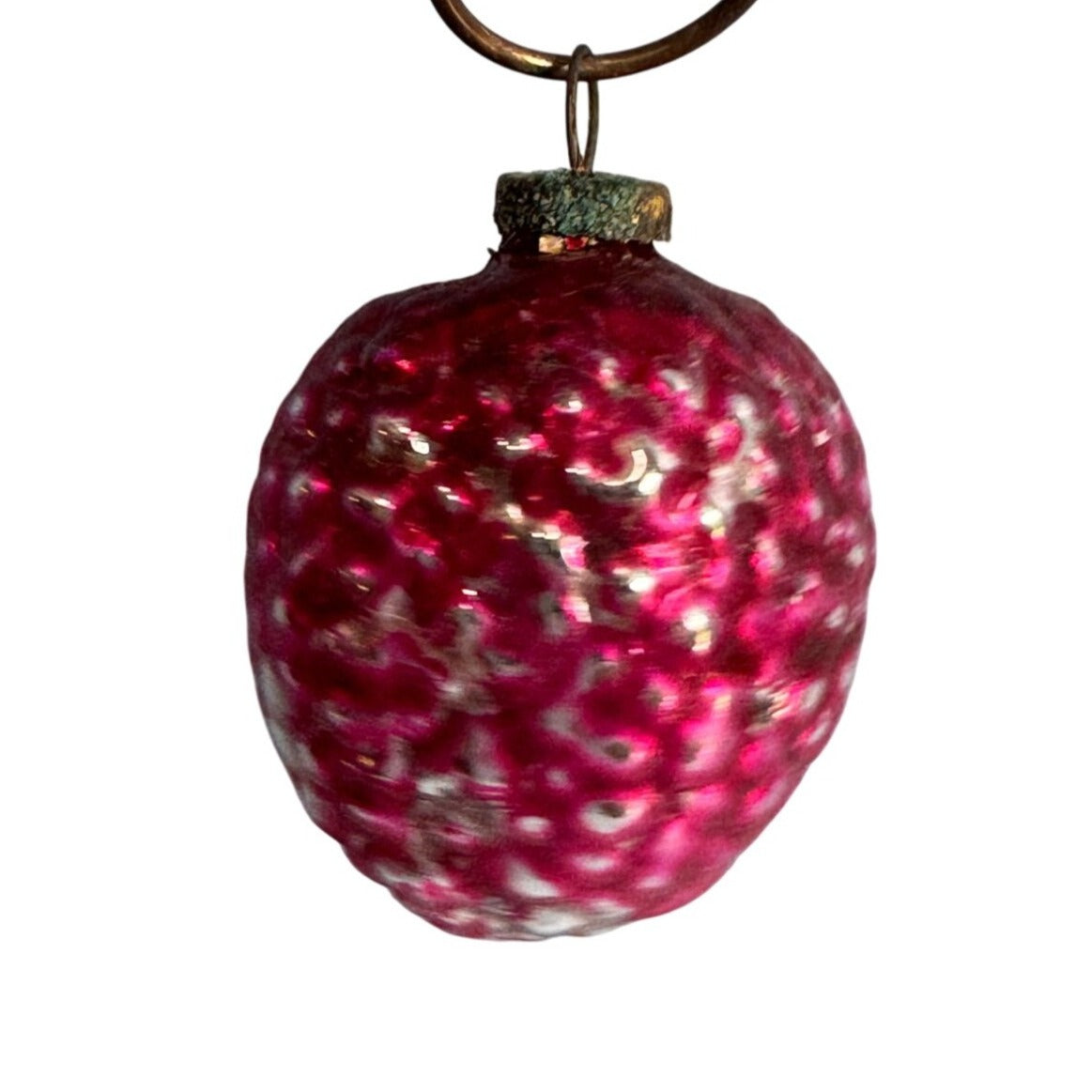 Antique Miniature Blown Glass Berry Ornament Germany 1"